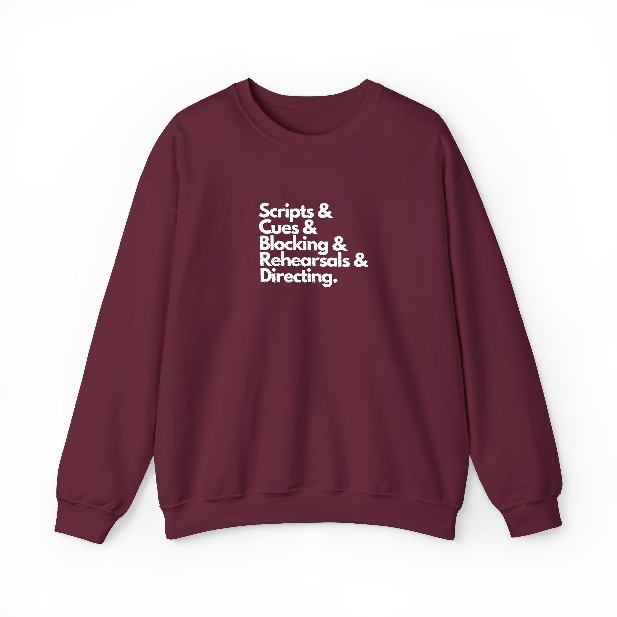 Scripts and cues Theatre Director Embroidered Sweatshirt