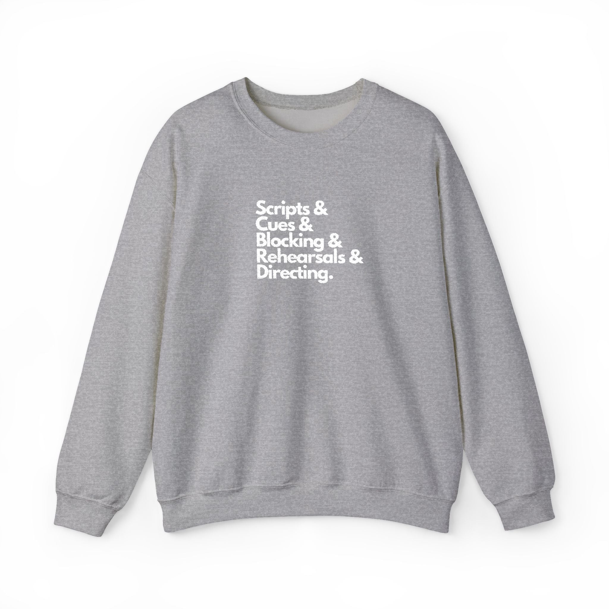 Scripts and cues Theatre Director Embroidered Sweatshirt