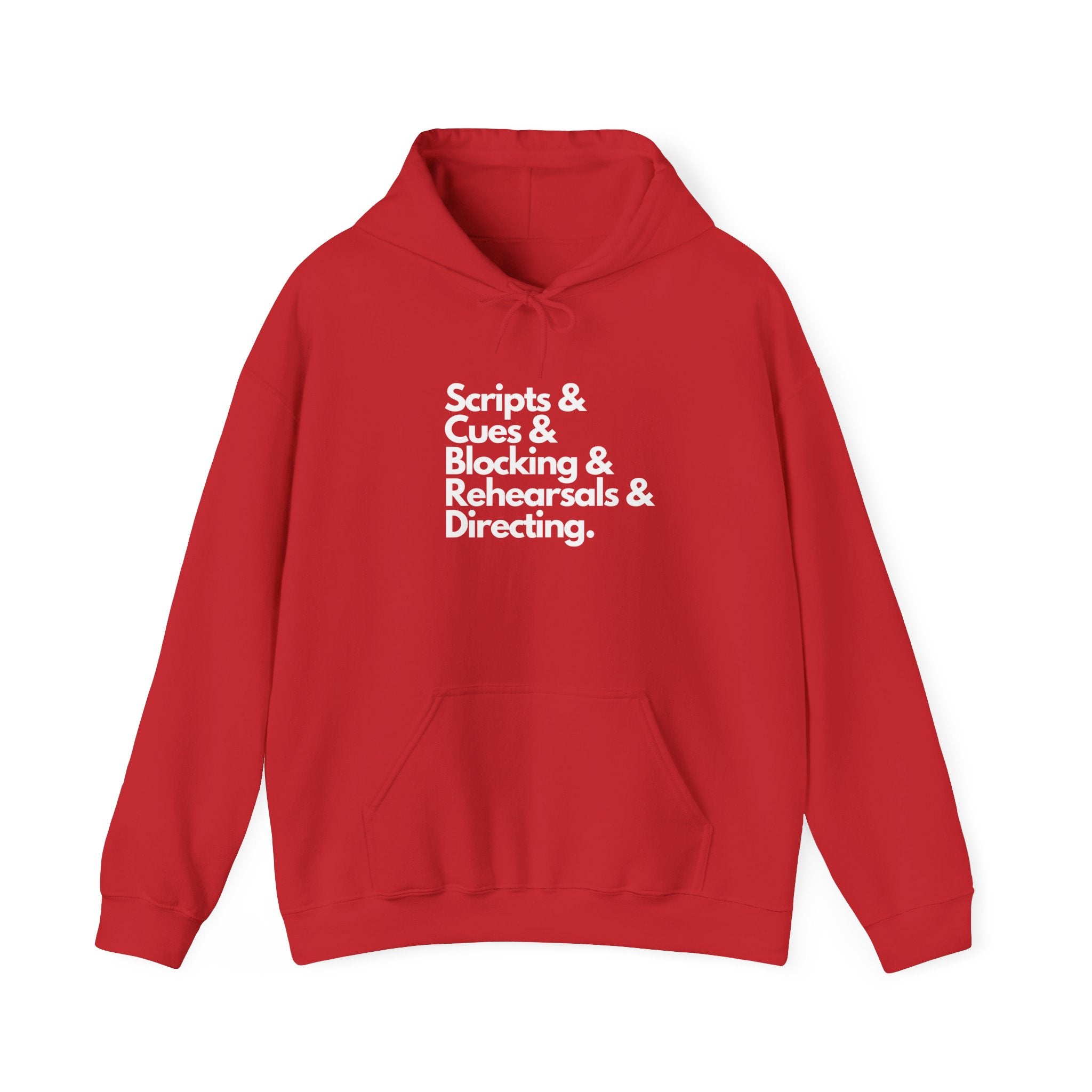 Theater Scripts & Cues & Blocking & Rehearsals & Directing hoodie gift for director, stage crew or manager