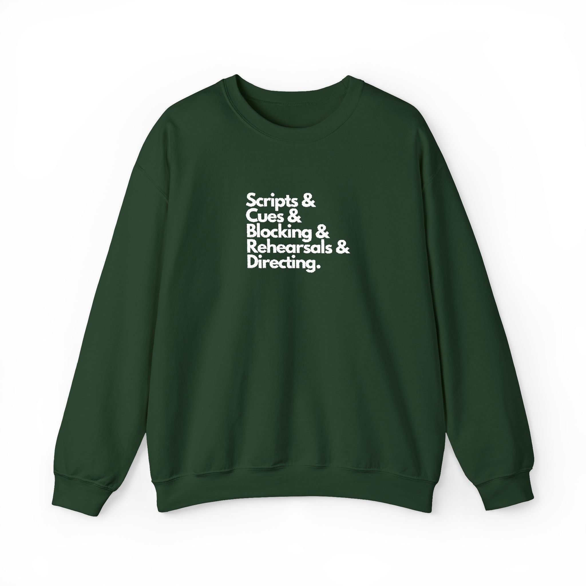 Scripts and cues Theatre Director Embroidered Sweatshirt