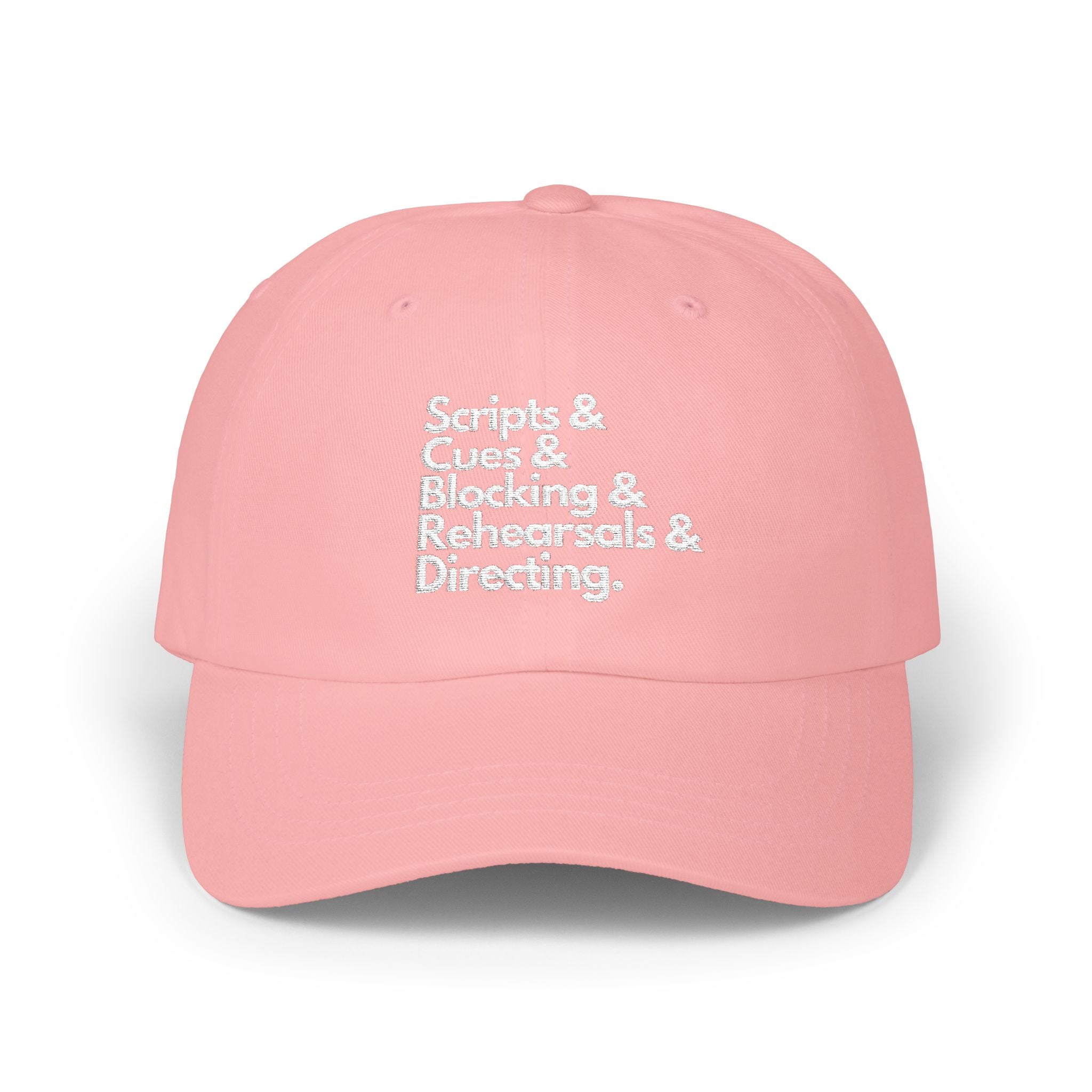 Theatre Script & Cues baseball cap for theatre directors, stage Crew, musical theatre gift Dad Cap