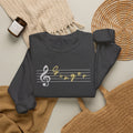 Music Staff Singer Crewneck Sweatshirt — Vocalist Musician Sweatshirt