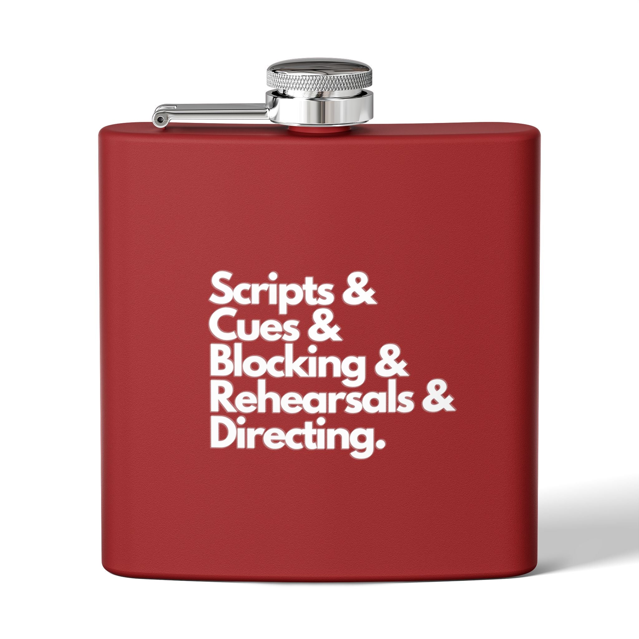 Scripts, Cues, Blocking, Rehearsals and Directing Flask for the Theatre director