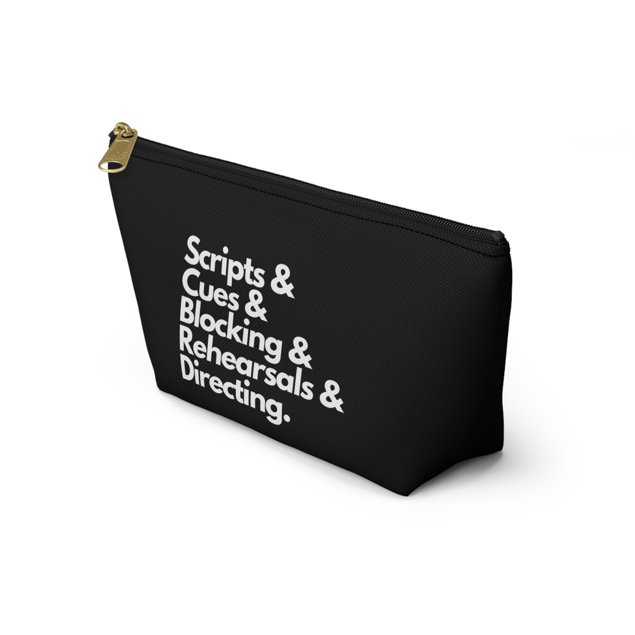 Scripts, Cues, Blocking, Rehearsals and Directing Accessory Pouch - gift for the theatre director