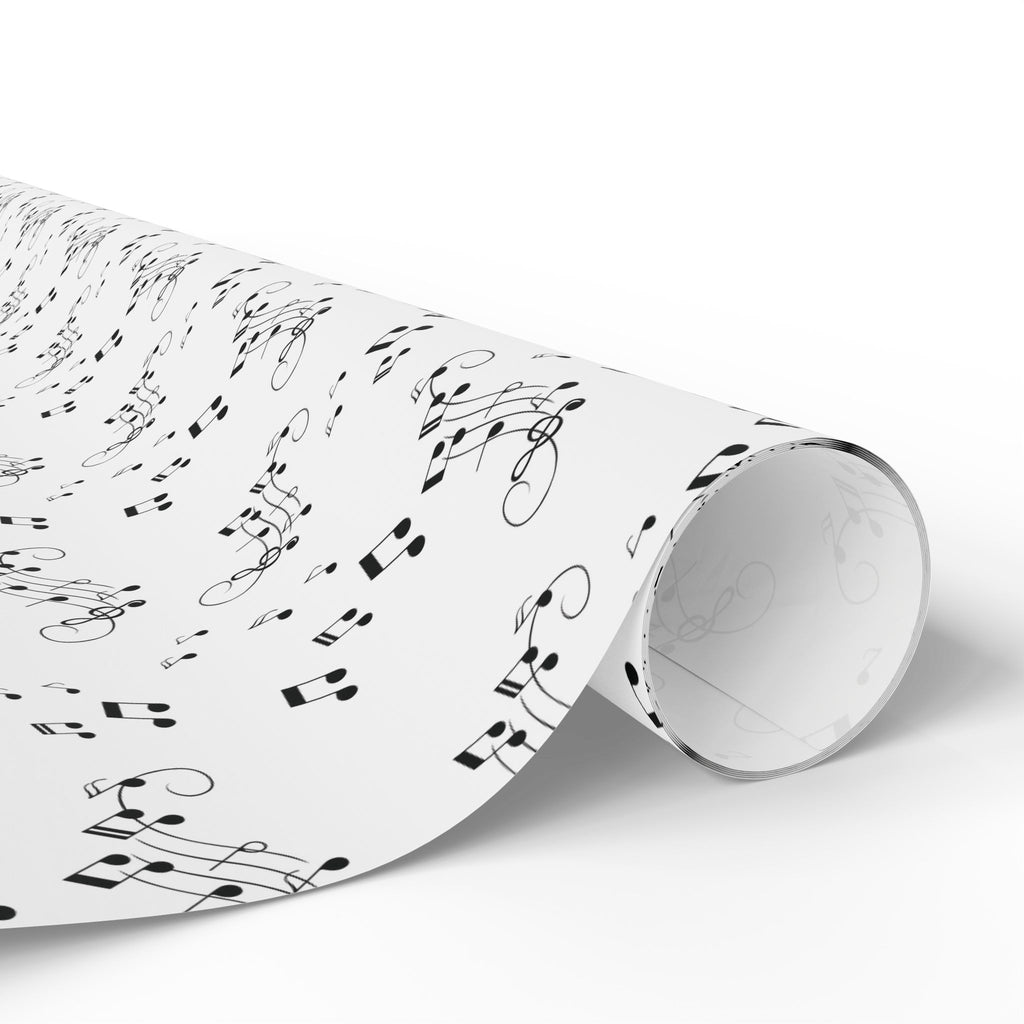 Musical Notes Wrapping Paper, Sheet Music Pattern, Music Lover Gift Wrap