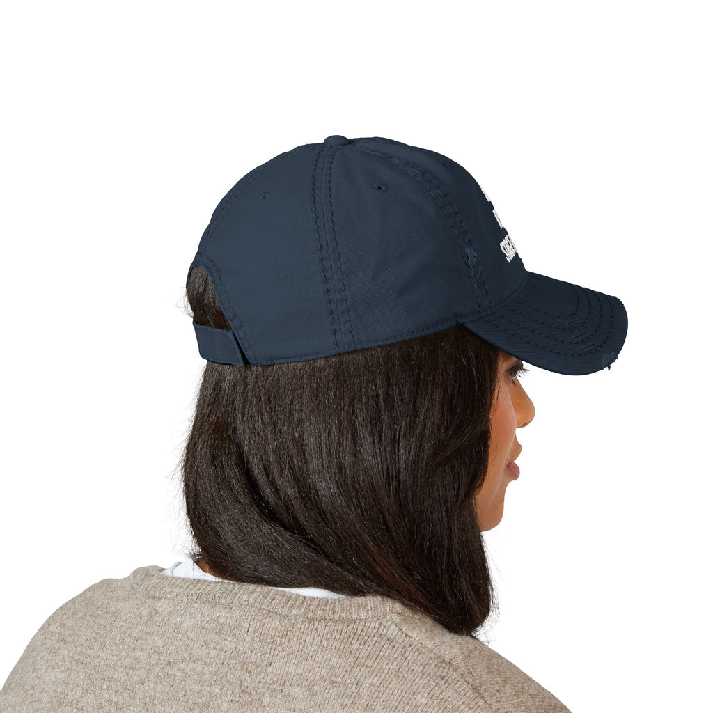 Number 1 Assistant Stage Manager Trucker Hat Distressed Embroidered Dad Hat