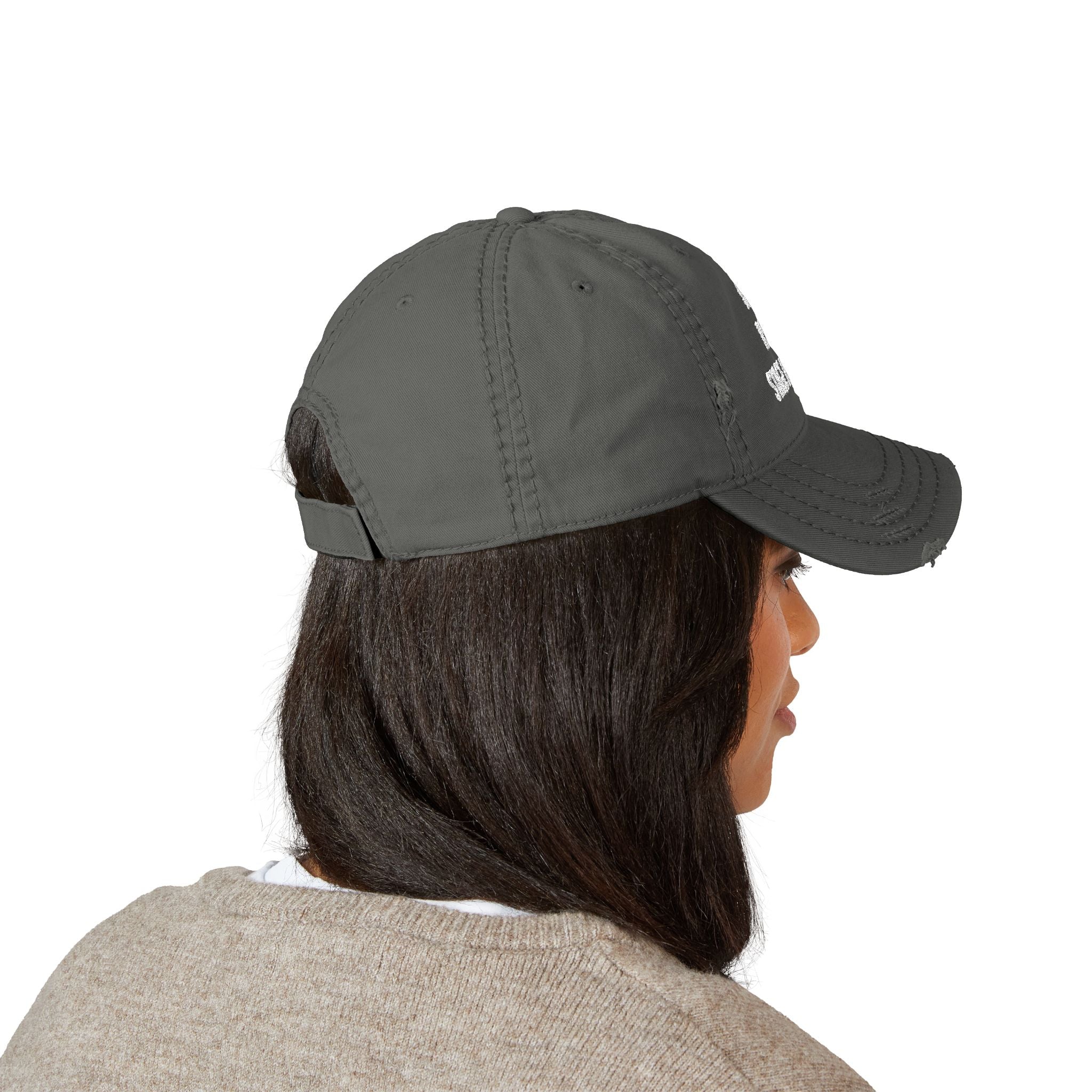 Number 1 Assistant Stage Manager Trucker Hat Distressed Embroidered Dad Hat