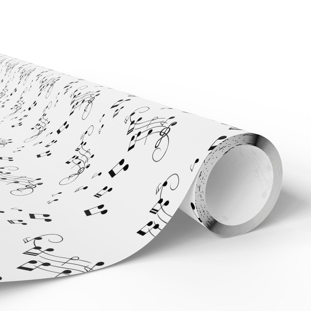 Musical Notes Wrapping Paper, Sheet Music Pattern, Music Lover Gift Wrap