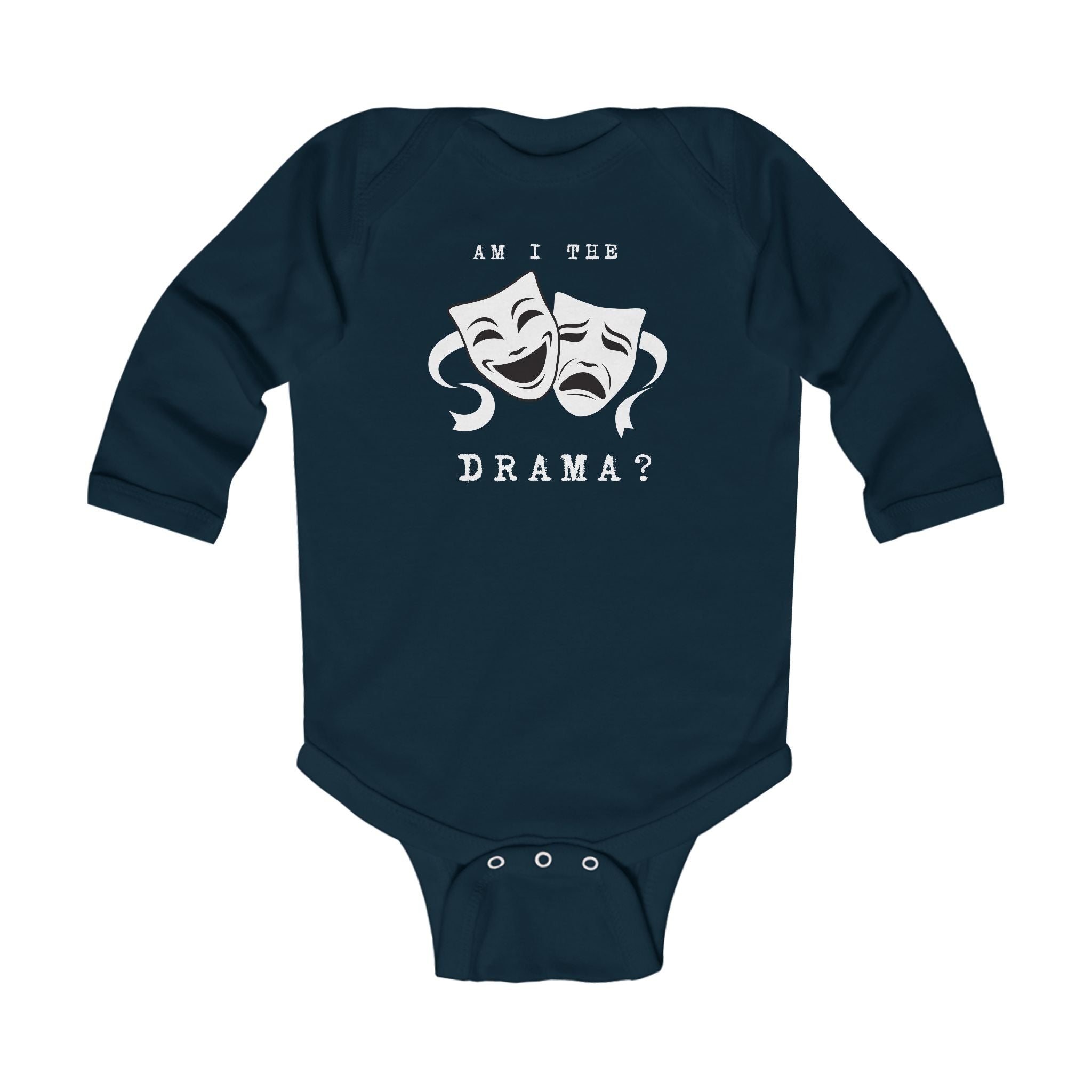 Am I the drama? Baby theatre masks one piece baby bodysuit, funny tragedy comedy masks actor baby shower gift, one piece for theater parents