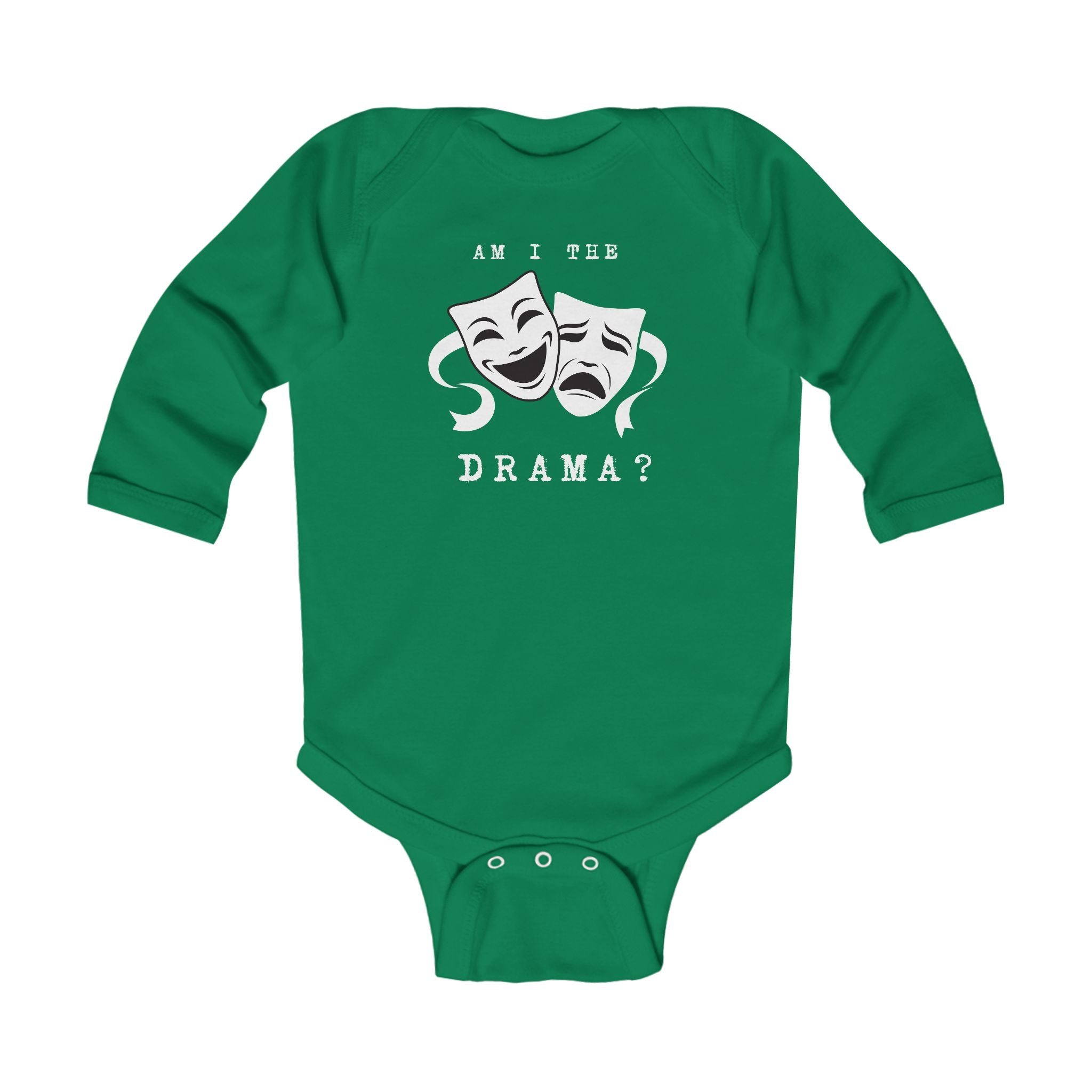 Am I the drama? Baby theatre masks one piece baby bodysuit, funny tragedy comedy masks actor baby shower gift, one piece for theater parents