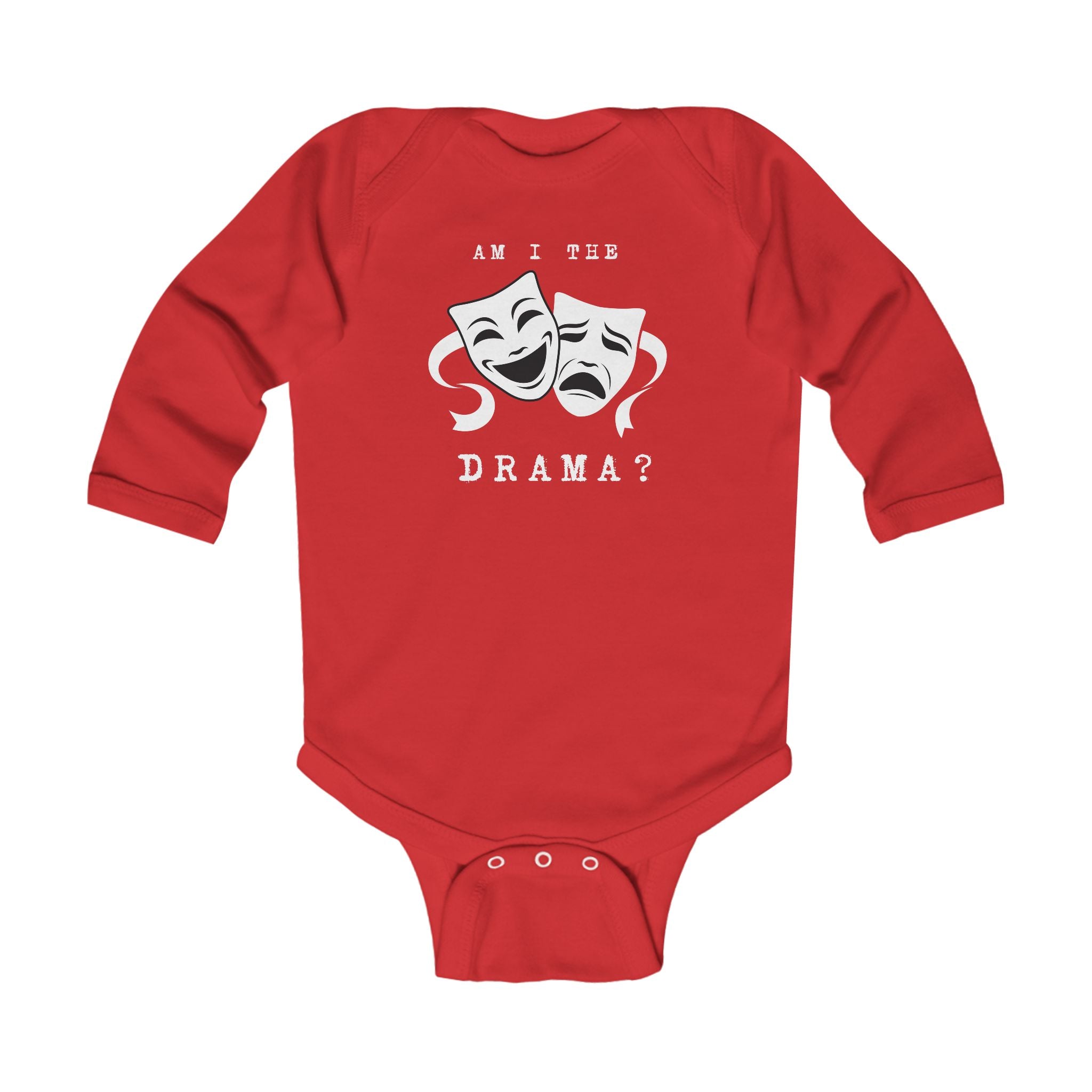 Am I the drama? Baby theatre masks one piece baby bodysuit, funny tragedy comedy masks actor baby shower gift, one piece for theater parents