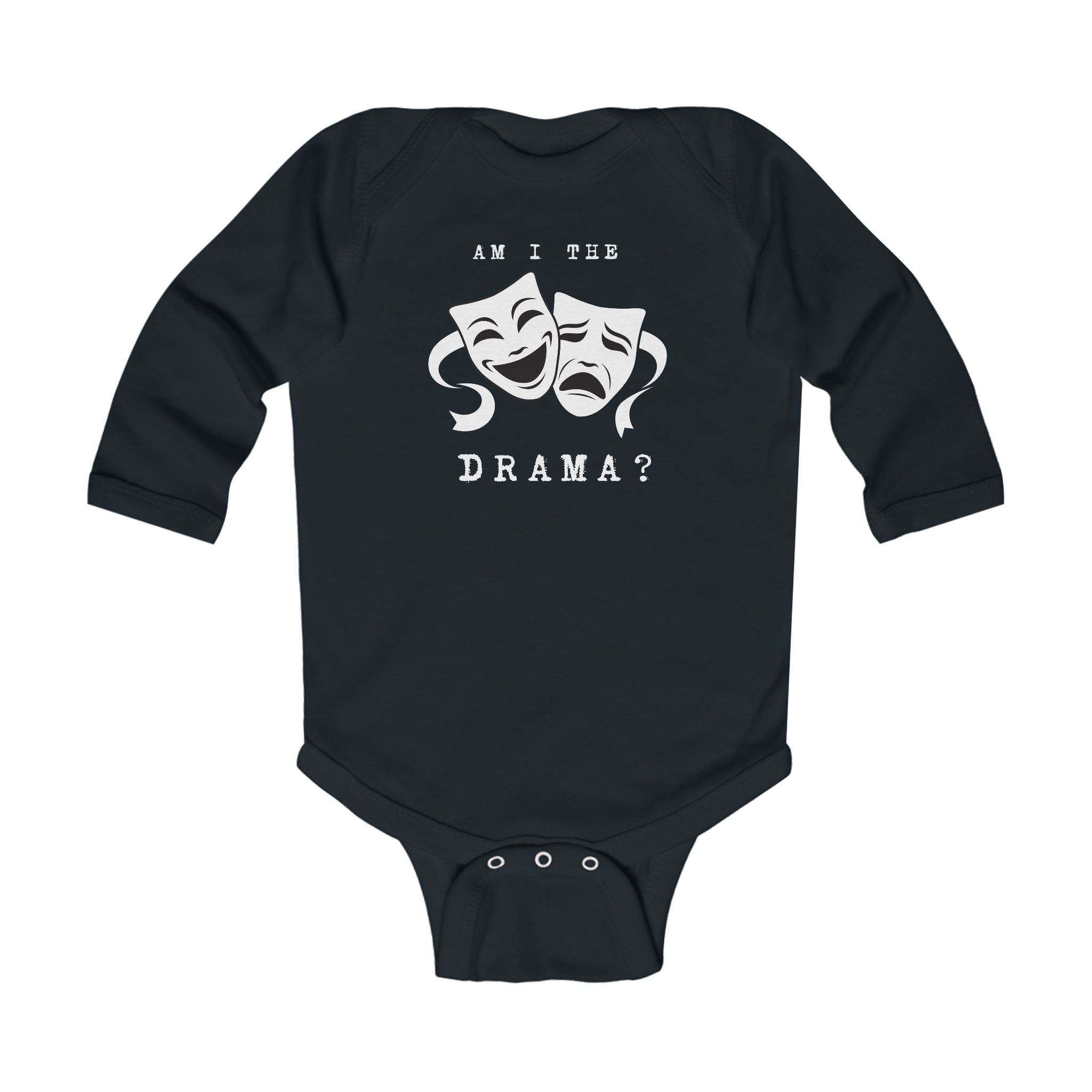 Am I the drama? Baby theatre masks one piece baby bodysuit, funny tragedy comedy masks actor baby shower gift, one piece for theater parents