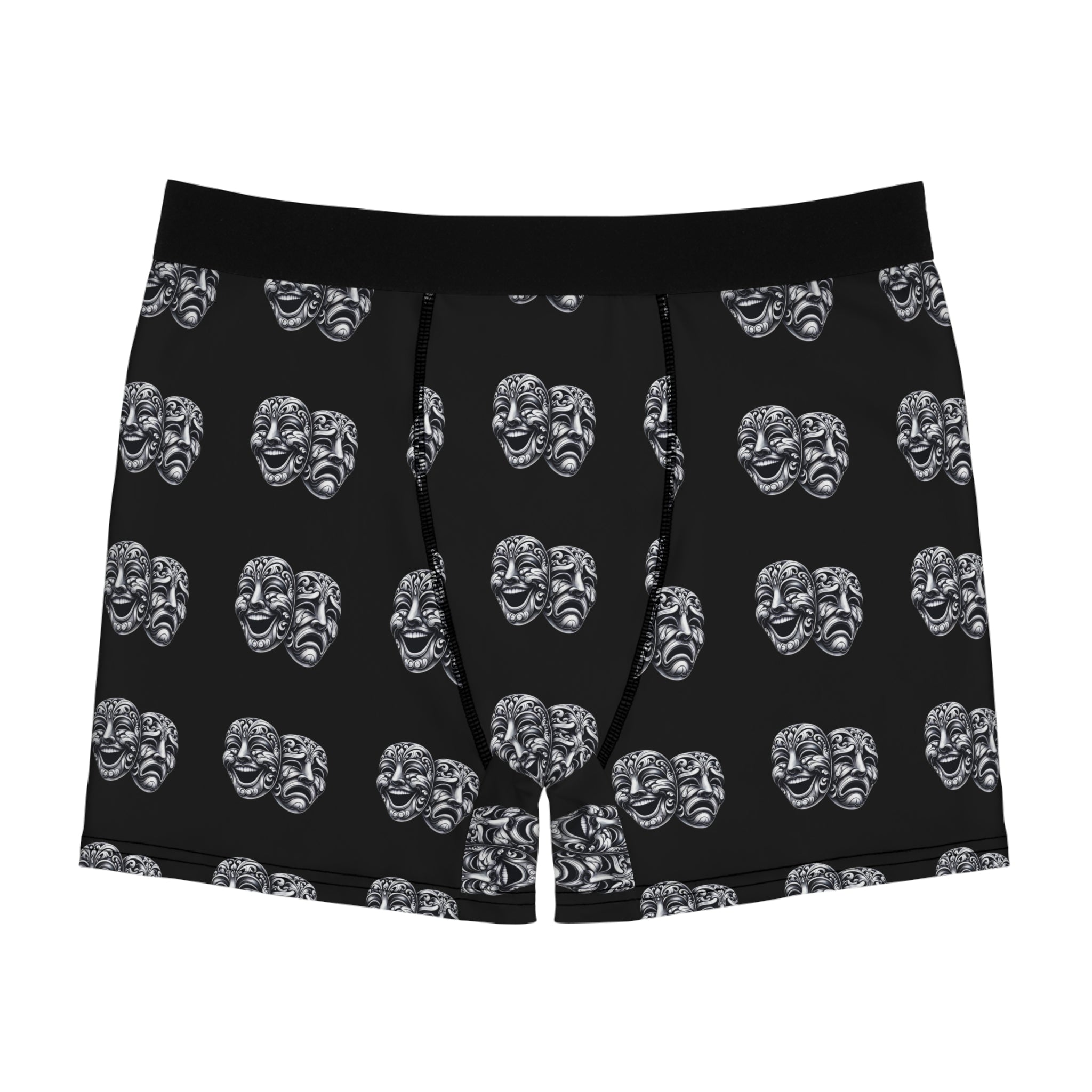 Theater Masks Boxers, Drama Actor Underwear, Comedy Tragedy Men's Boxers, Performing Arts Gift, Actor Apparel, underwear for stage actors