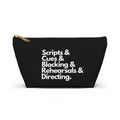 Scripts, Cues, Blocking, Rehearsals and Directing Accessory Pouch - gift for the theatre director