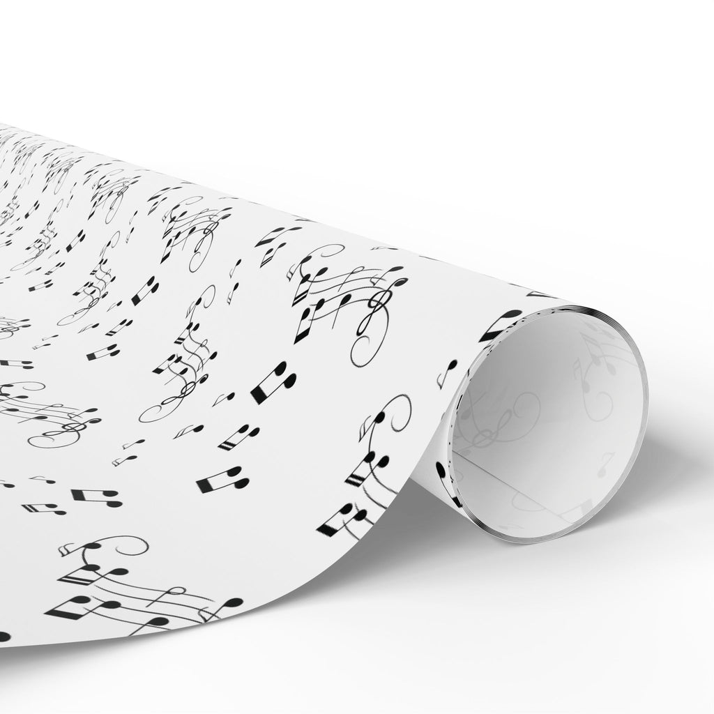 Musical Notes Wrapping Paper, Sheet Music Pattern, Music Lover Gift Wrap