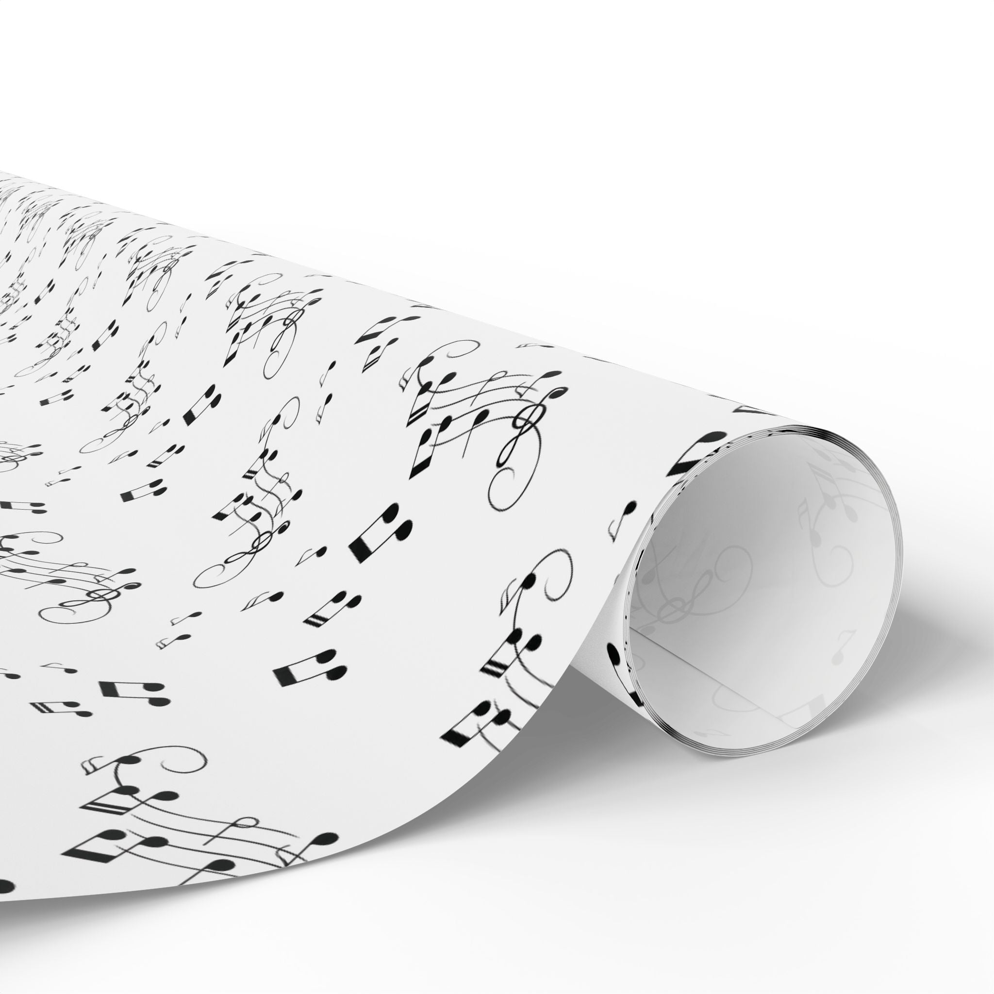 Musical Notes Wrapping Paper, Sheet Music Pattern, Music Lover Gift Wrap