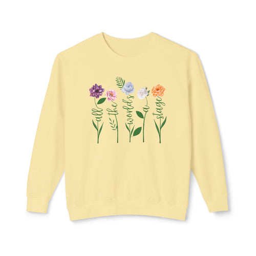 All the world's a Stage floral Shakespeare Sweater
