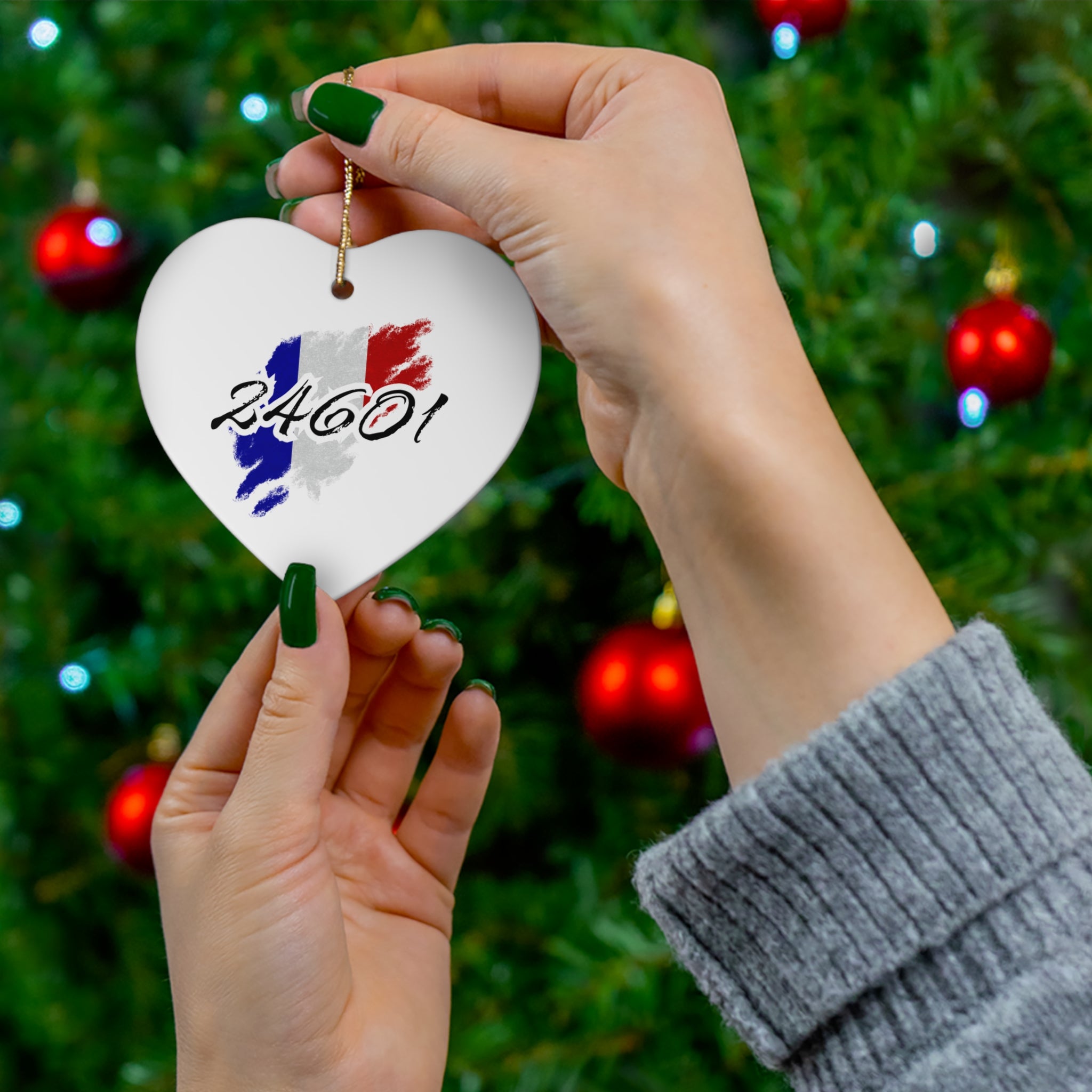 24601 Ceramic Ornament, 4 Shapes