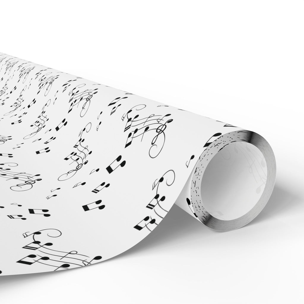 Musical Notes Wrapping Paper, Sheet Music Pattern, Music Lover Gift Wrap