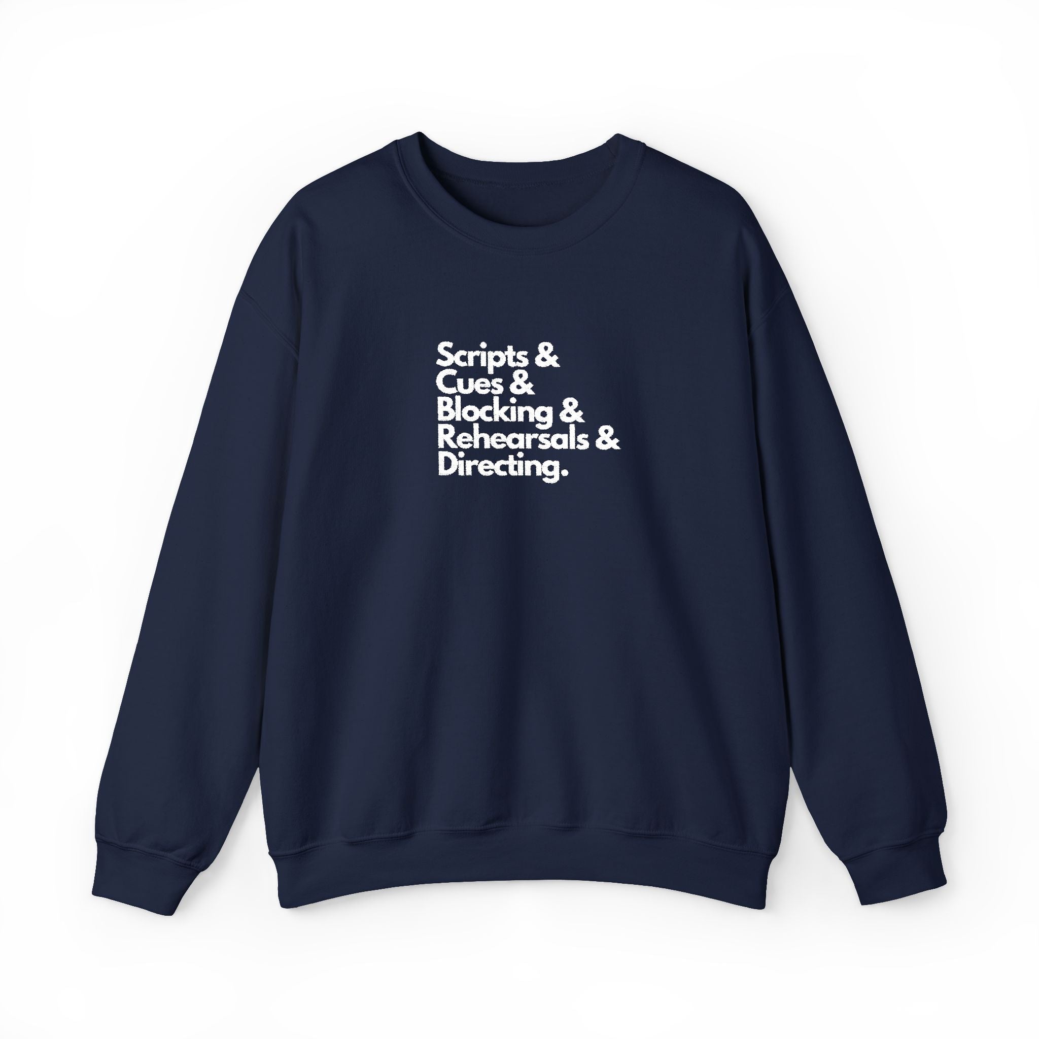 Scripts and cues Theatre Director Embroidered Sweatshirt