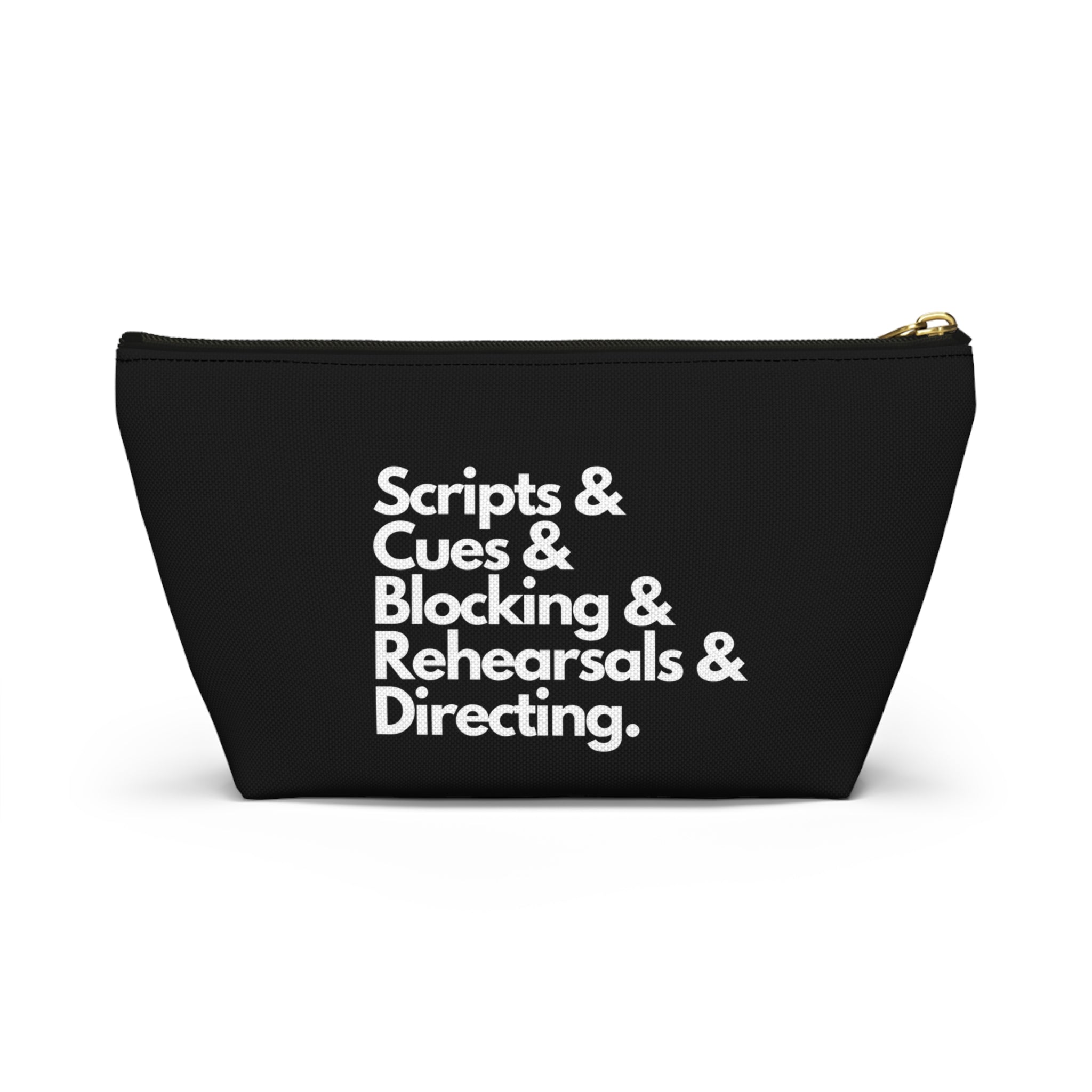 Scripts, Cues, Blocking, Rehearsals and Directing Accessory Pouch - gift for the theatre director