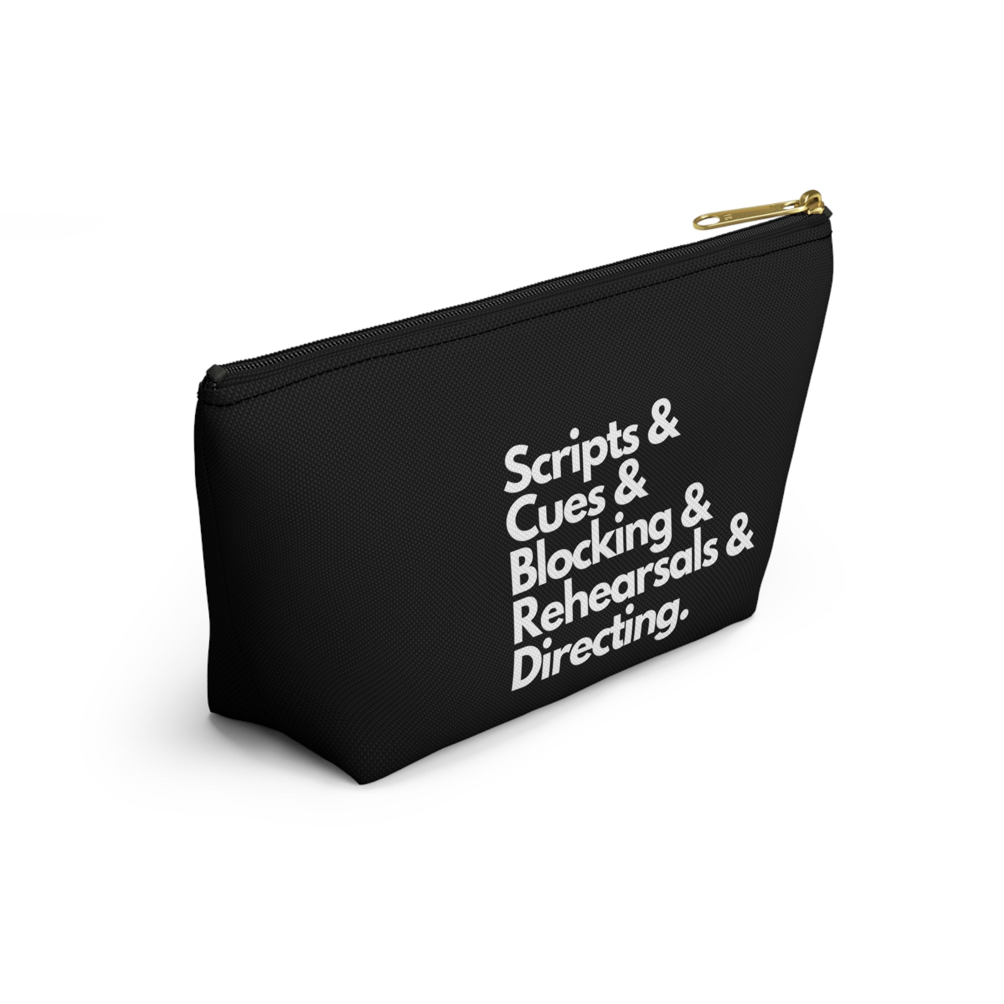 Scripts, Cues, Blocking, Rehearsals and Directing Accessory Pouch - gift for the theatre director