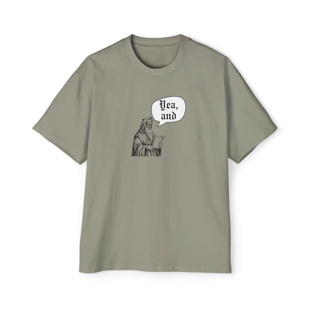 Old Timey Yea, And Improv Tee T-Shirt, Vintage Theater Comedy, Retro Script