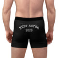 Best Actor custom year Men's Boxers, personalized Men's Underwear, Fun Gift for Him, Unique Boxer Shorts, Loungewear for theatre lover