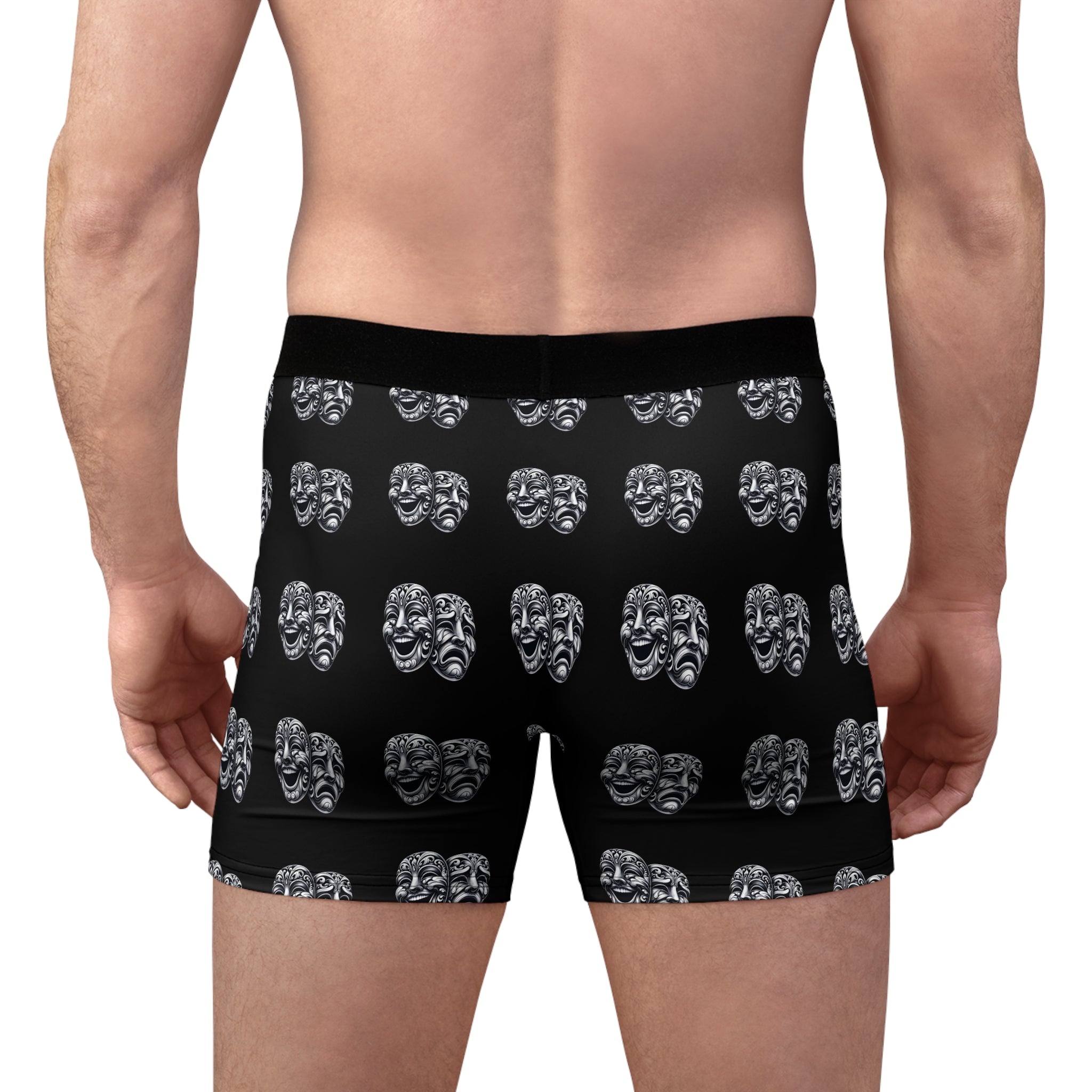 Theater Masks Boxers, Drama Actor Underwear, Comedy Tragedy Men's Boxers, Performing Arts Gift, Actor Apparel, underwear for stage actors