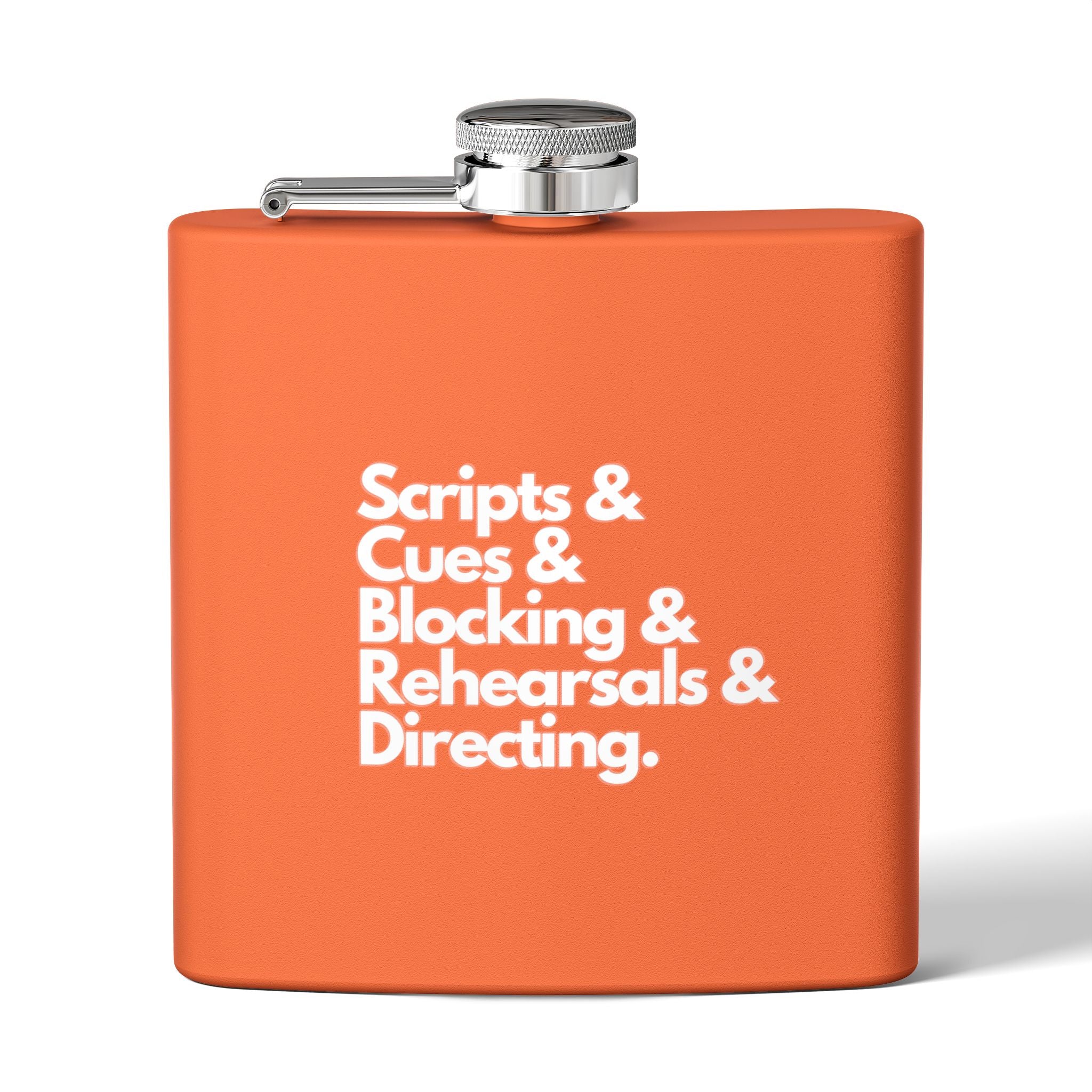 Scripts, Cues, Blocking, Rehearsals and Directing Flask for the Theatre director
