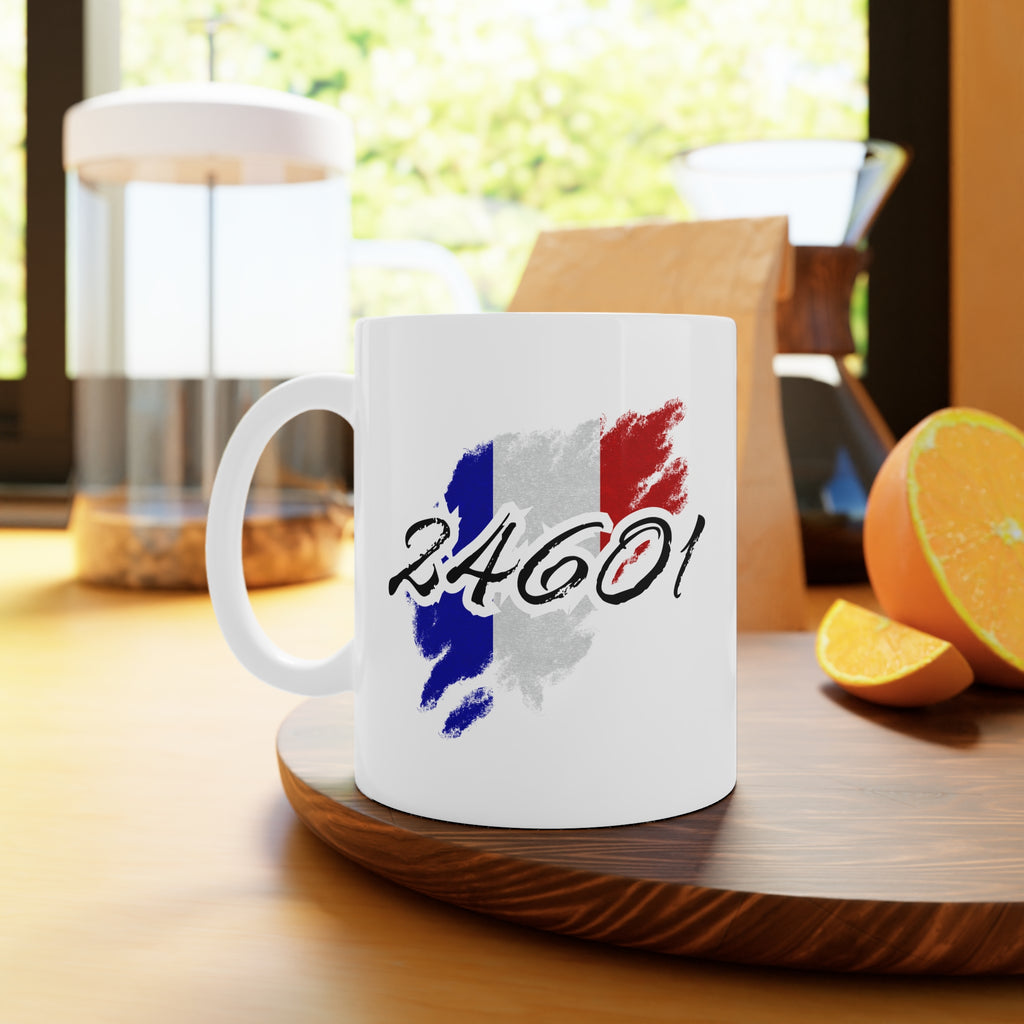 24601 Mug, White Ceramic Coffee Cup