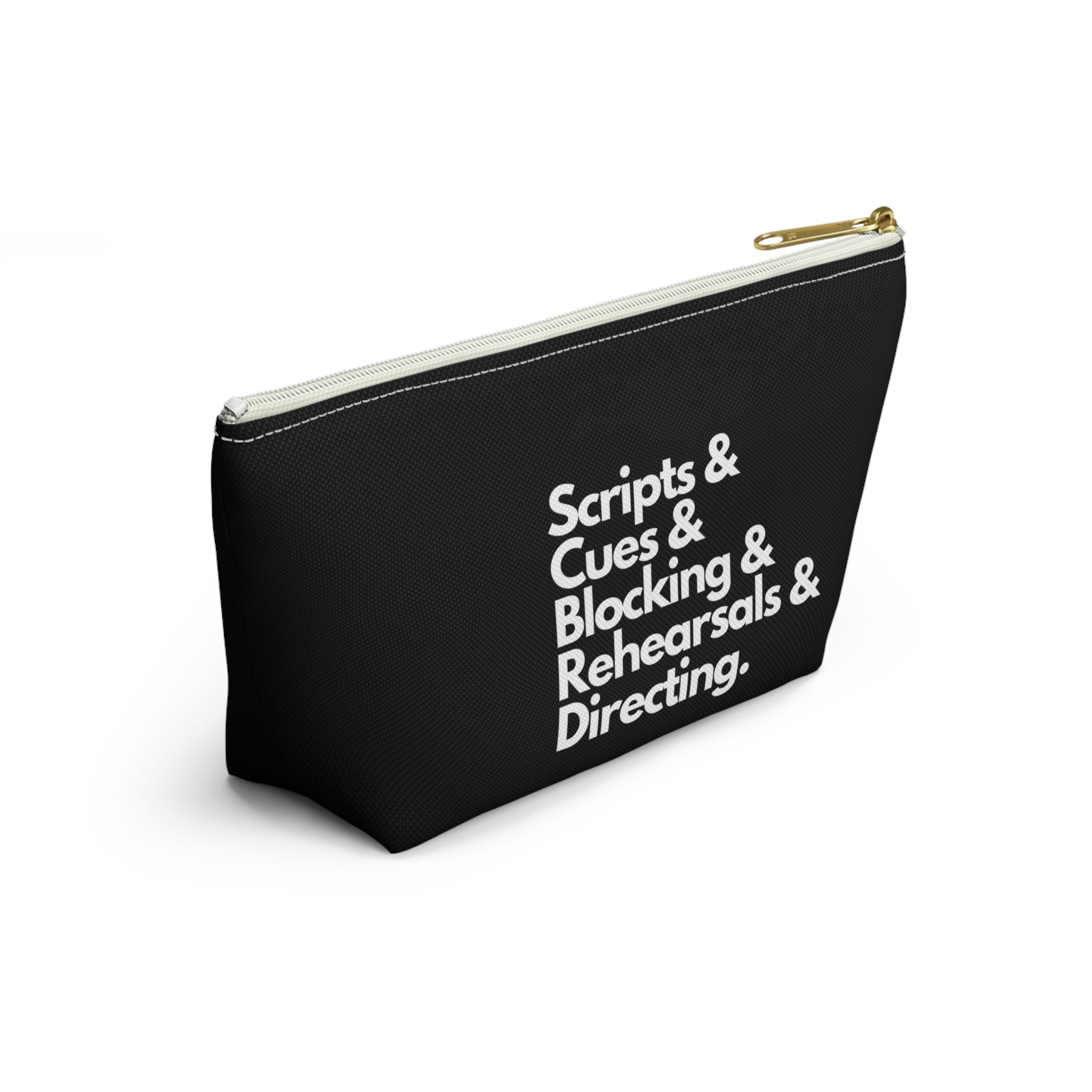 Scripts, Cues, Blocking, Rehearsals and Directing Accessory Pouch - gift for the theatre director