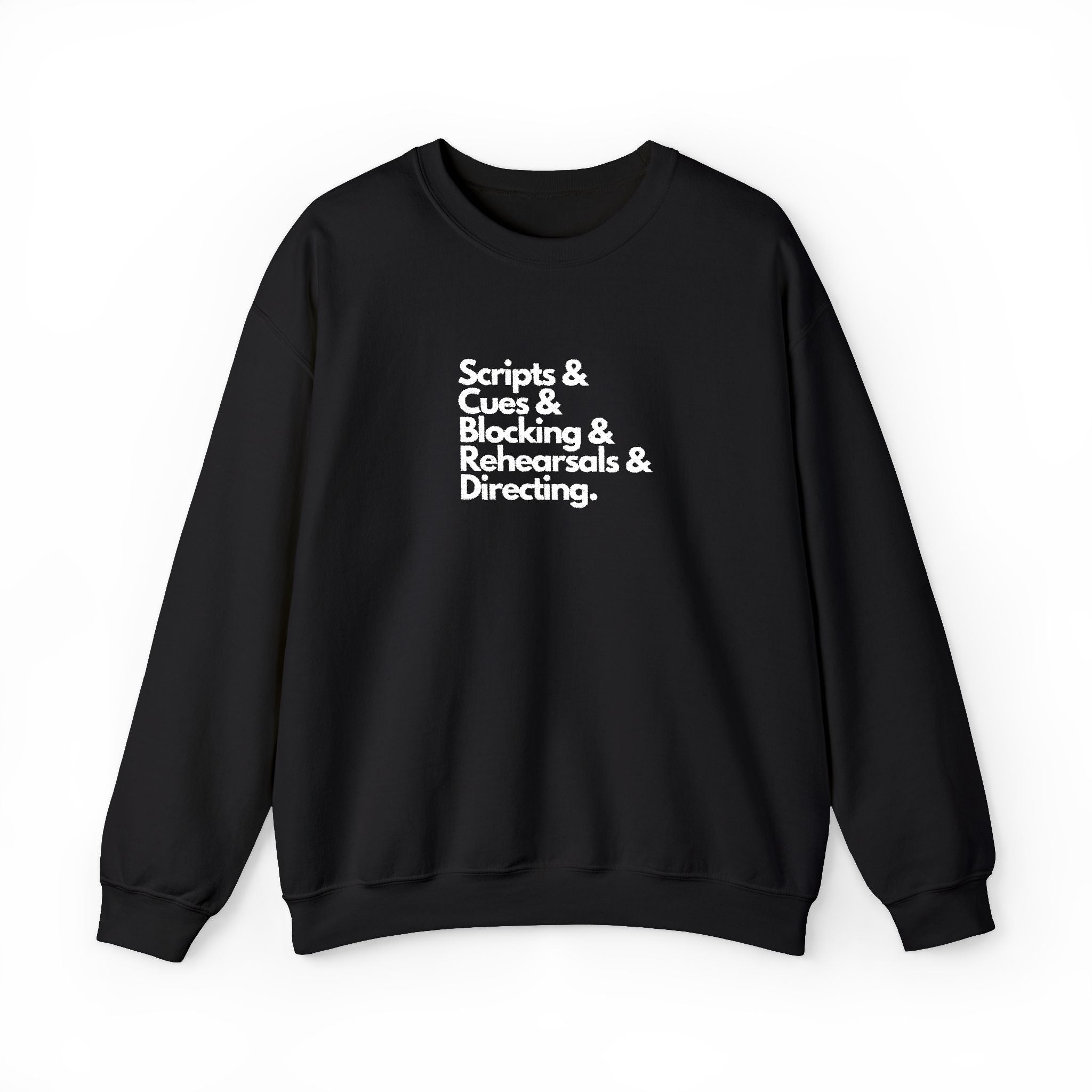 Scripts and cues Theatre Director Embroidered Sweatshirt