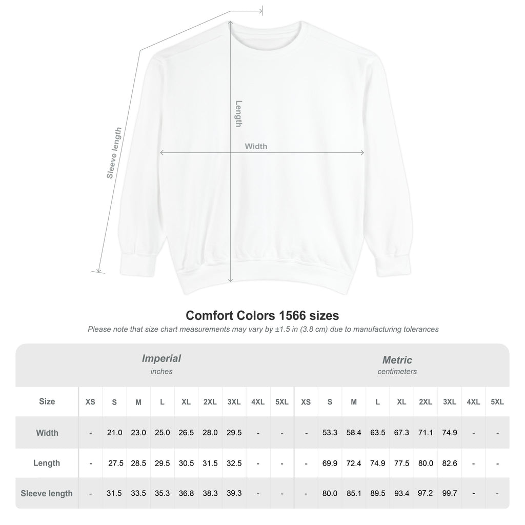 Yes and block text Sweatshirt, Comfort Colors