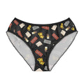 Theater Icons Women's Briefs, Drama Mask & Playbill All-Over Print