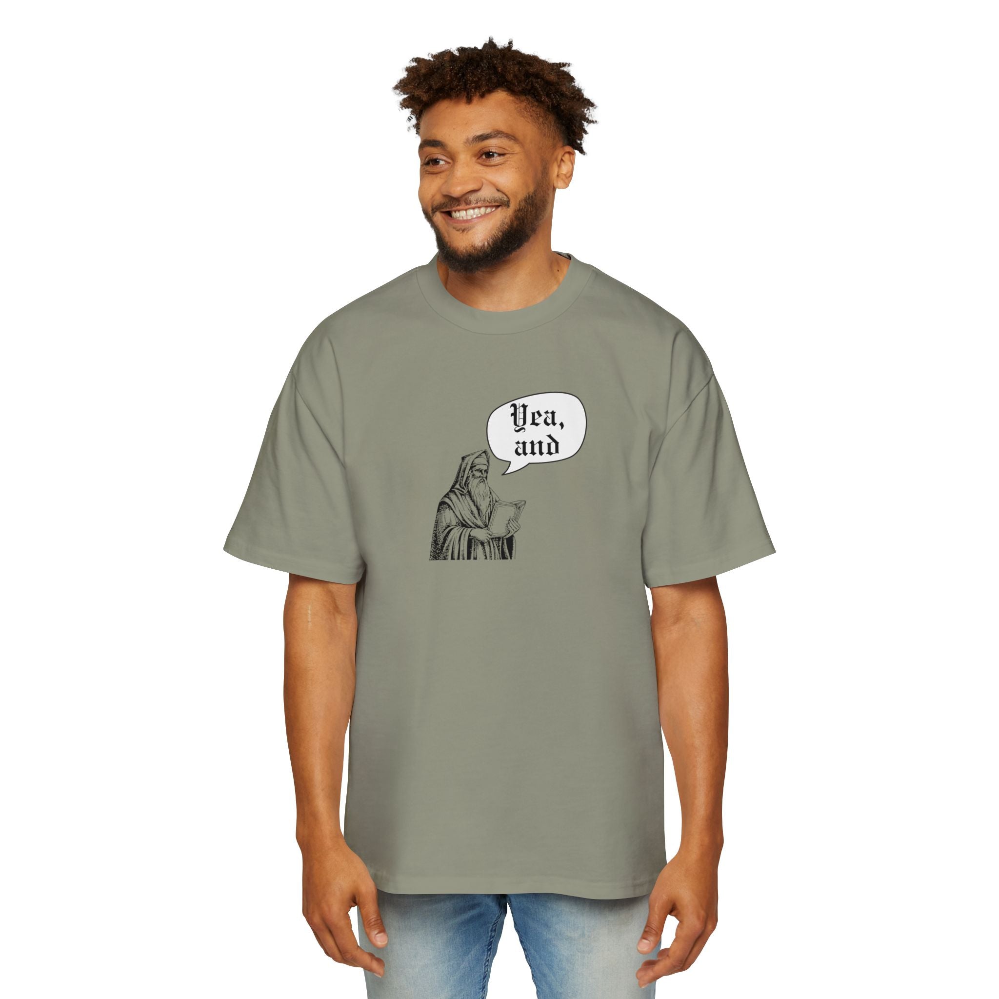 Old Timey Yea, And Improv Tee T-Shirt, Vintage Theater Comedy, Retro Script