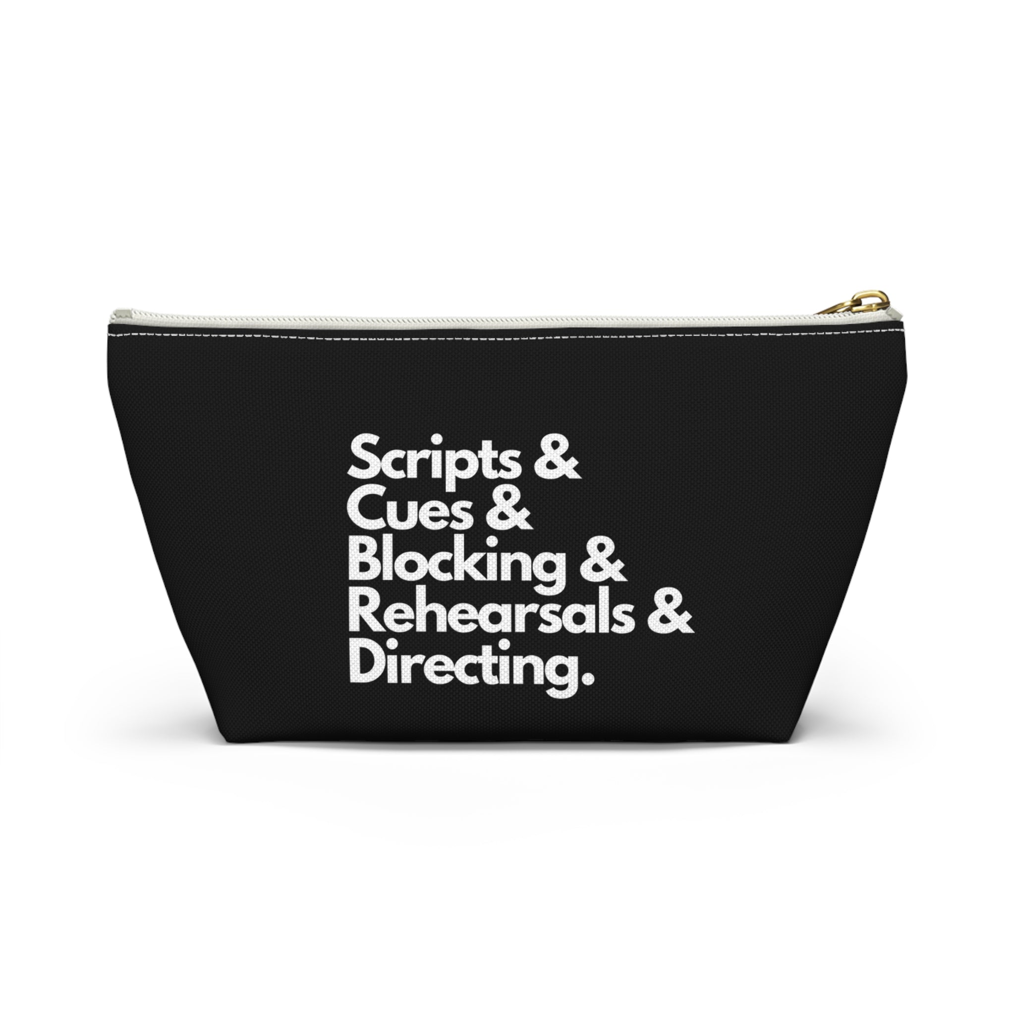Scripts, Cues, Blocking, Rehearsals and Directing Accessory Pouch - gift for the theatre director