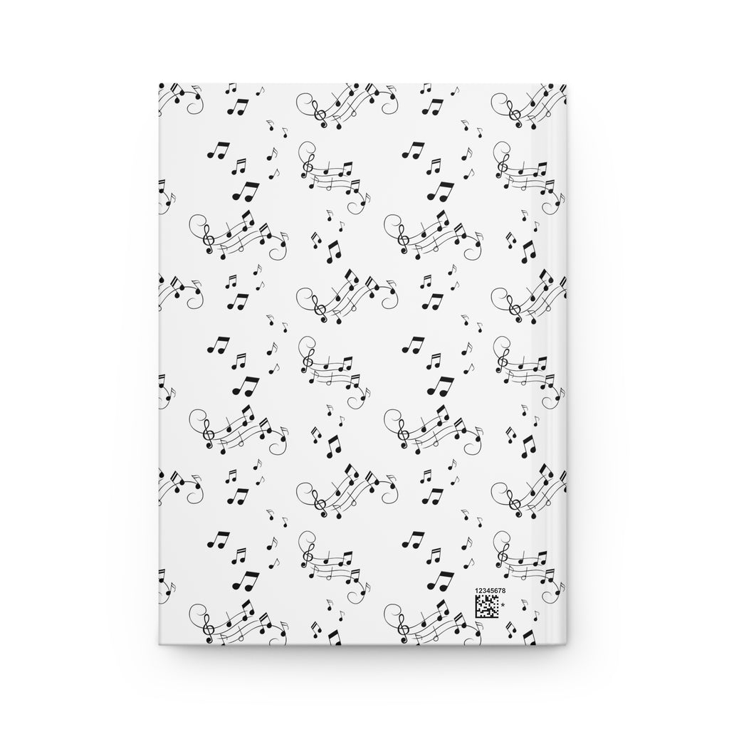 Music Notes Hardcover Journal, Lined Notebook for Musicians & Songwriters
