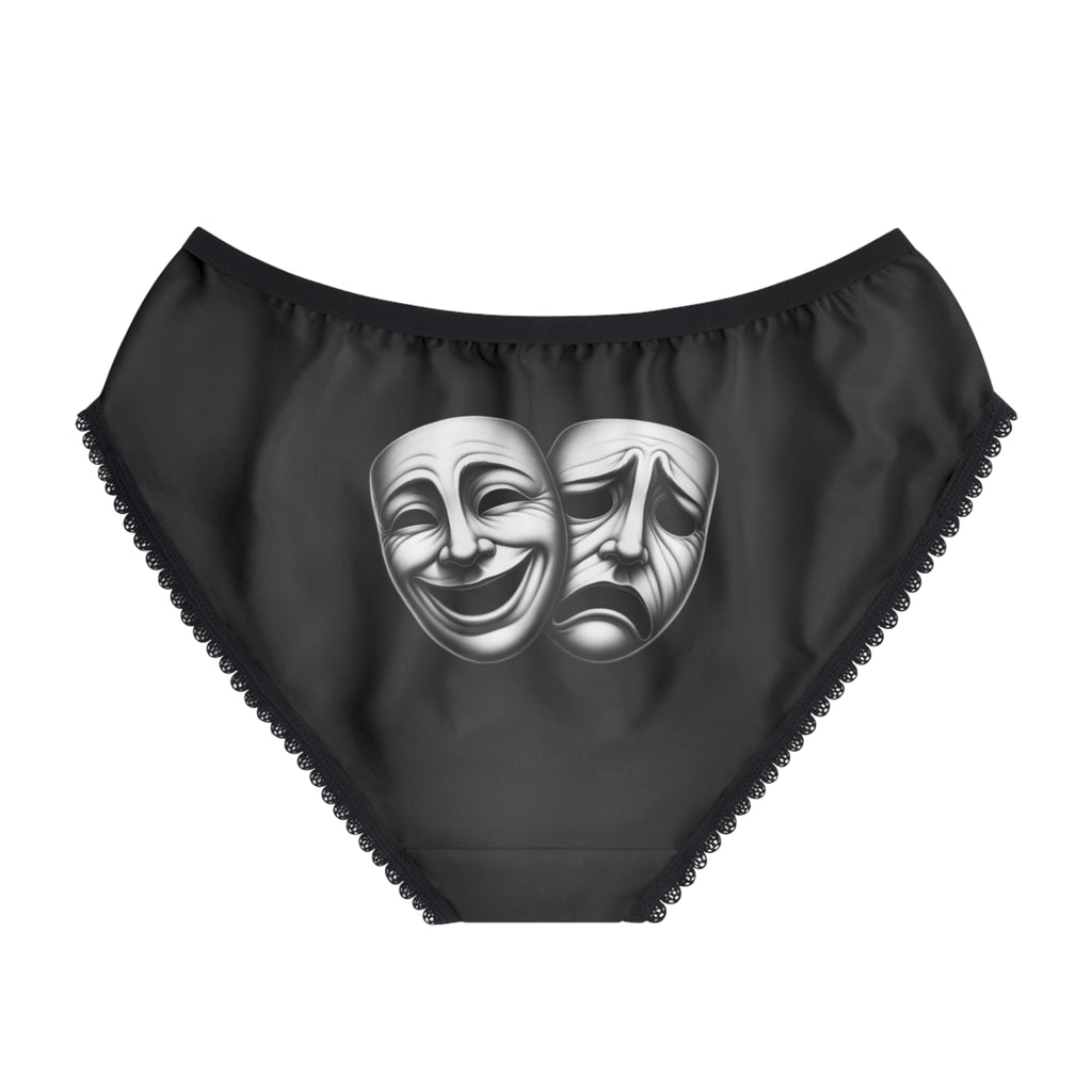 Comedy & Tragedy Drama Masks Women's Briefs - Theatrical Undies