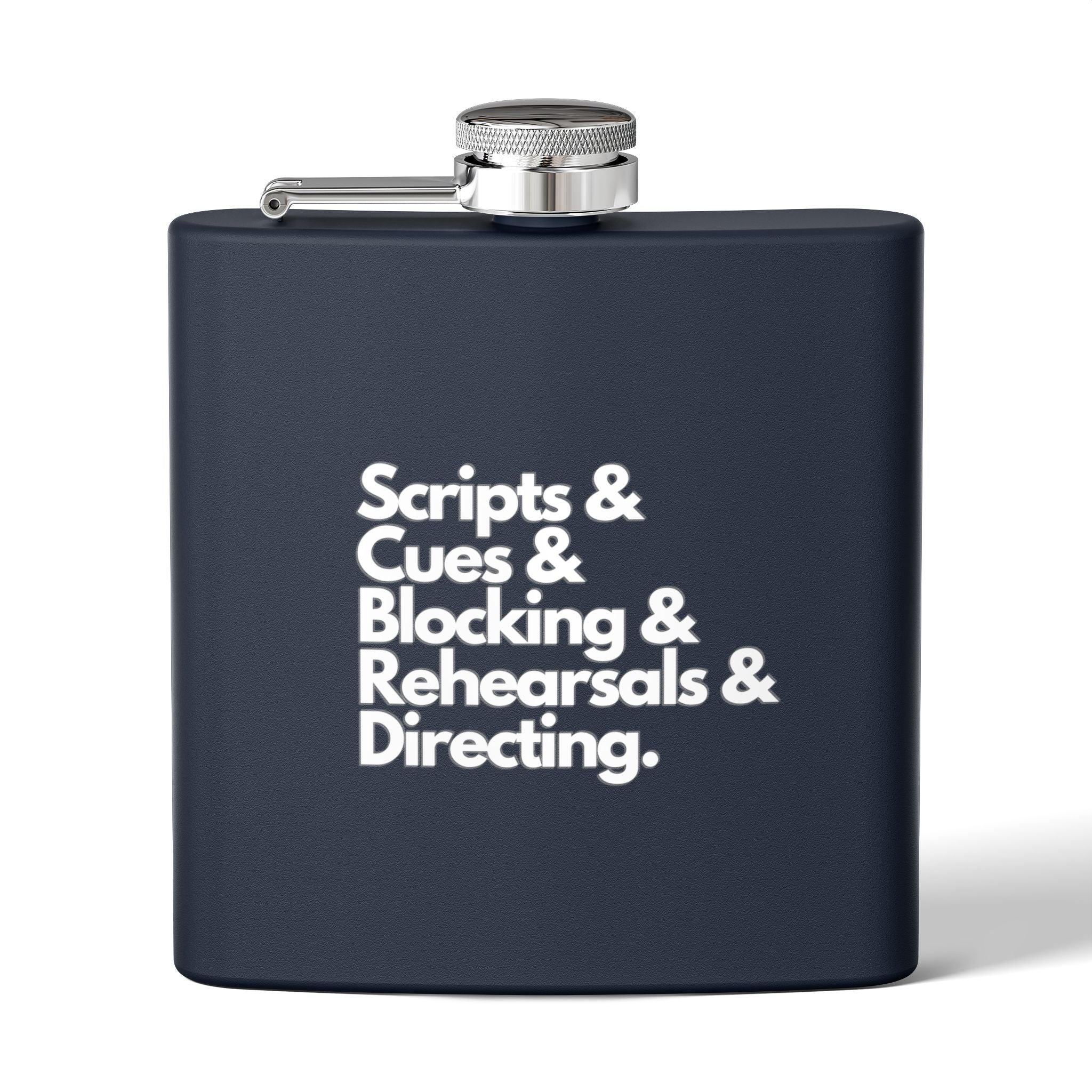 Scripts, Cues, Blocking, Rehearsals and Directing Flask for the Theatre director