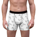 Men's Music Notes Boxer Briefs - Men's All-Over Print Musical Underwear
