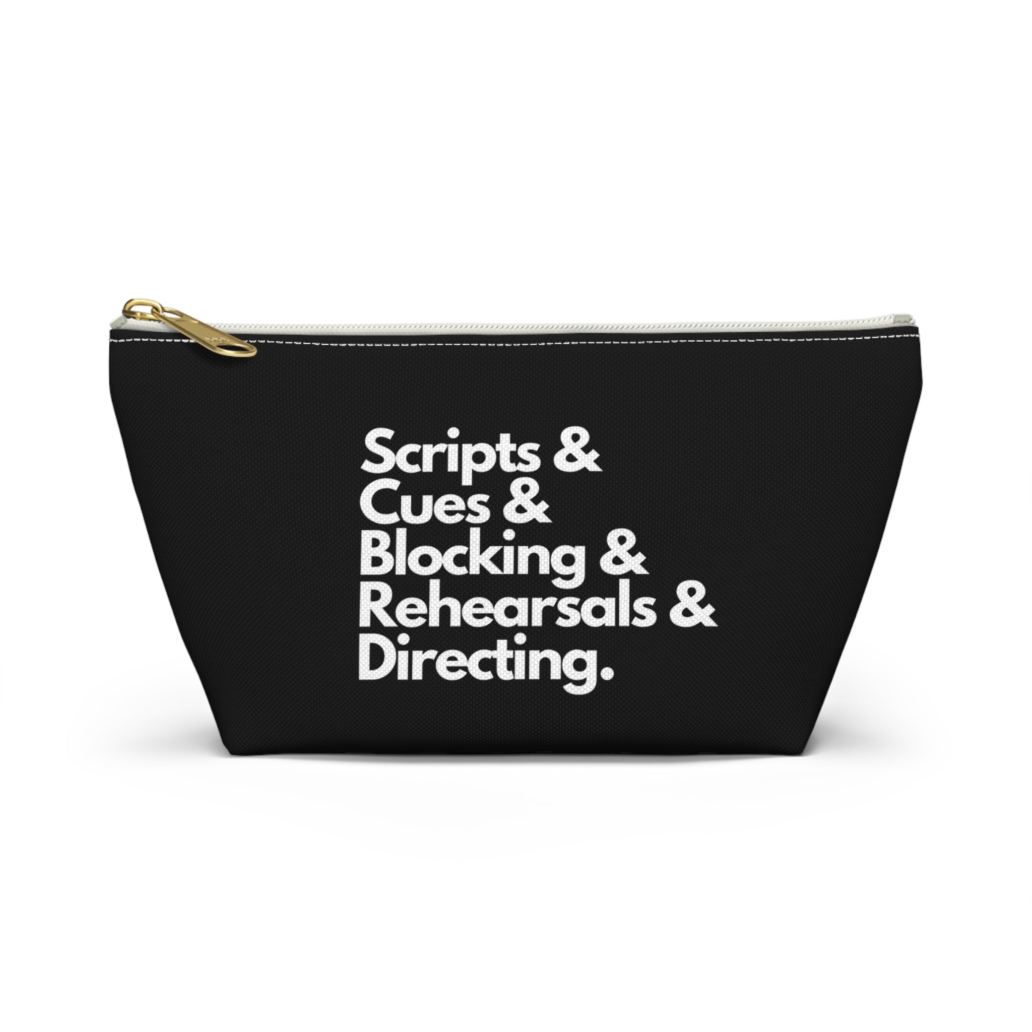 Scripts, Cues, Blocking, Rehearsals and Directing Accessory Pouch - gift for the theatre director