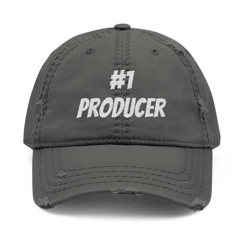 # 1 Producer baseball cap for theatre productions, Distressed Embroidered Baseball Cap