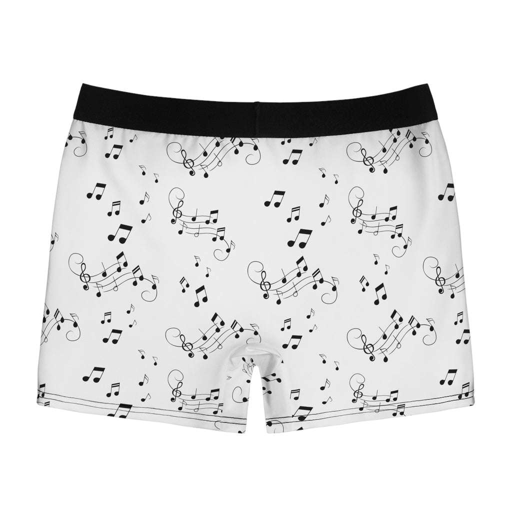 Men's Music Notes Boxer Briefs - Men's All-Over Print Musical Underwear