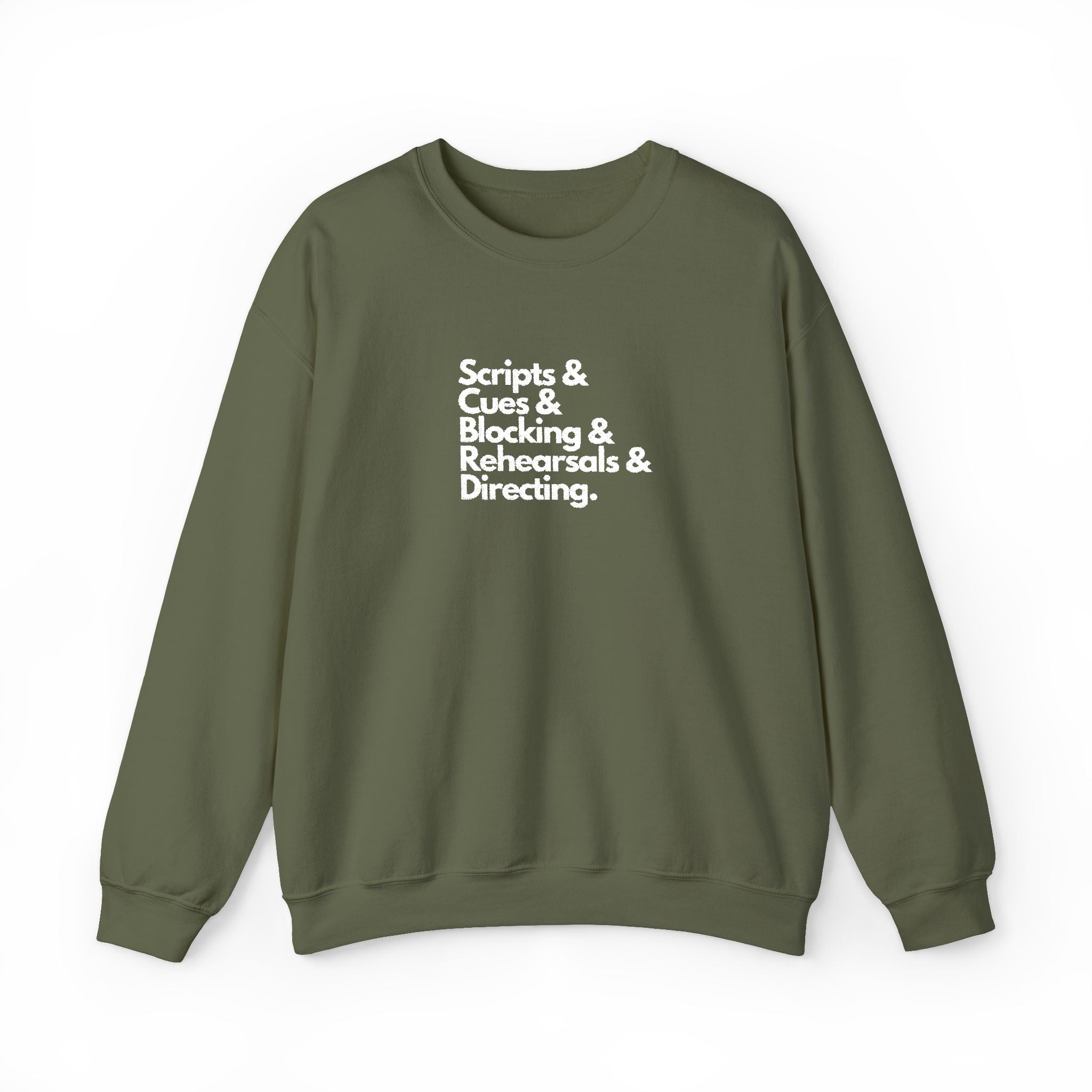 Scripts and cues Theatre Director Embroidered Sweatshirt