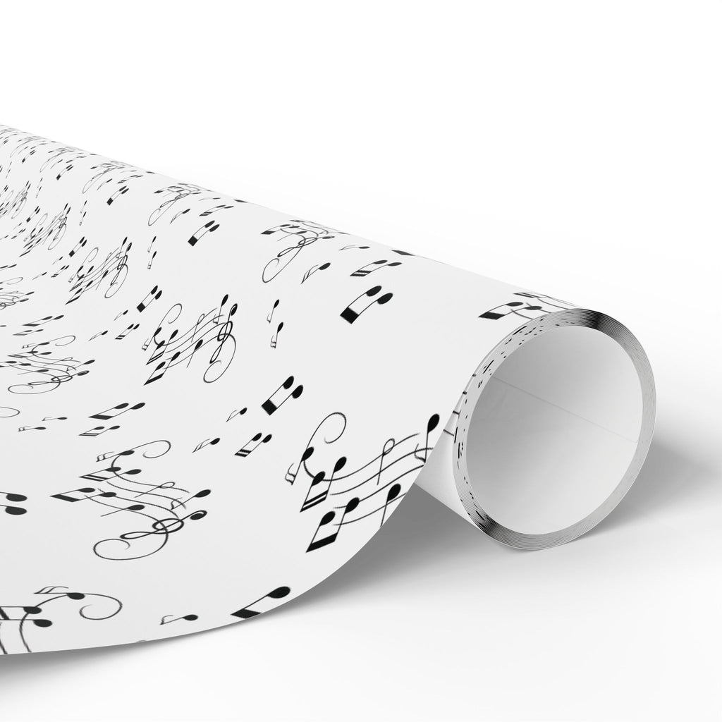 Musical Notes Wrapping Paper, Sheet Music Pattern, Music Lover Gift Wrap