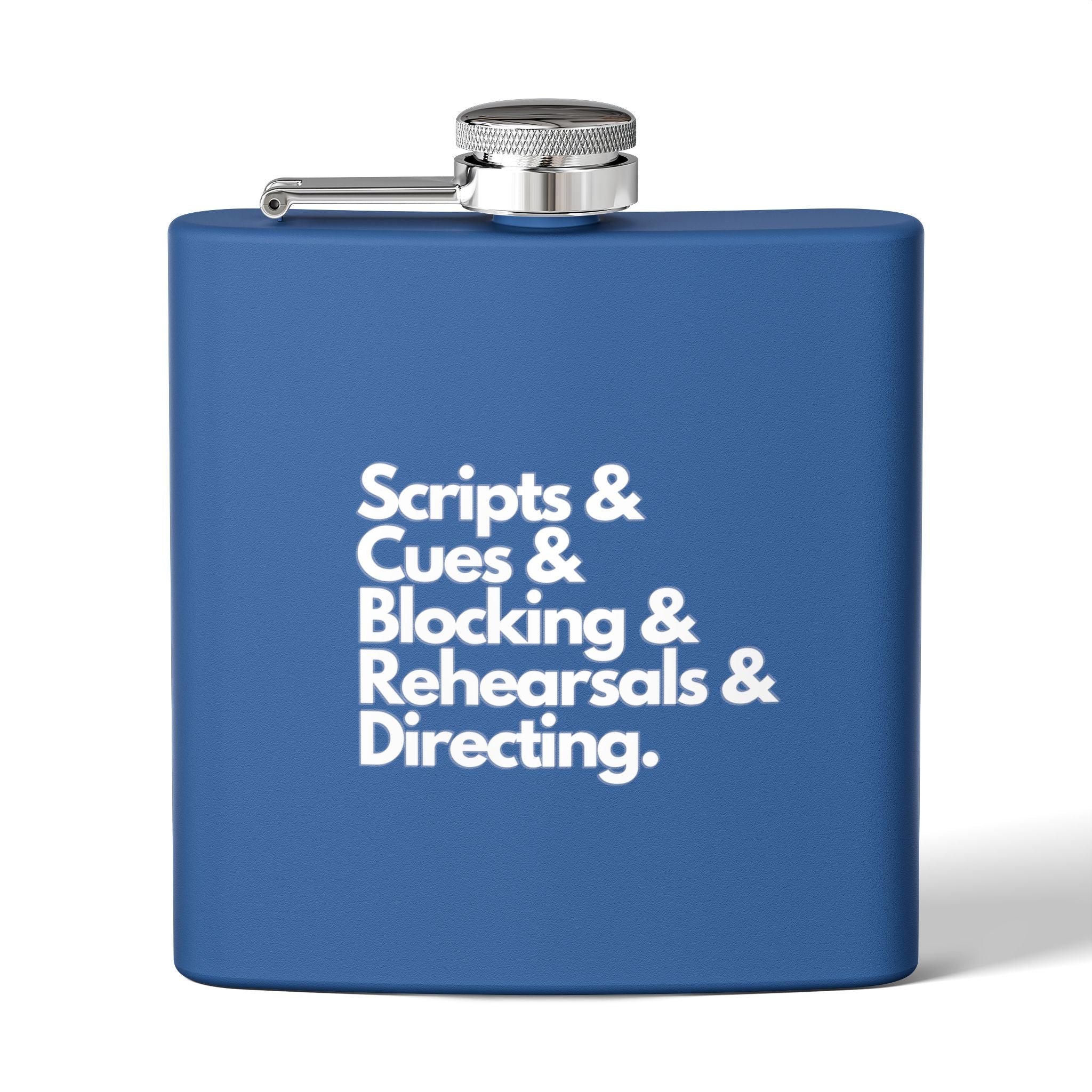 Scripts, Cues, Blocking, Rehearsals and Directing Flask for the Theatre director