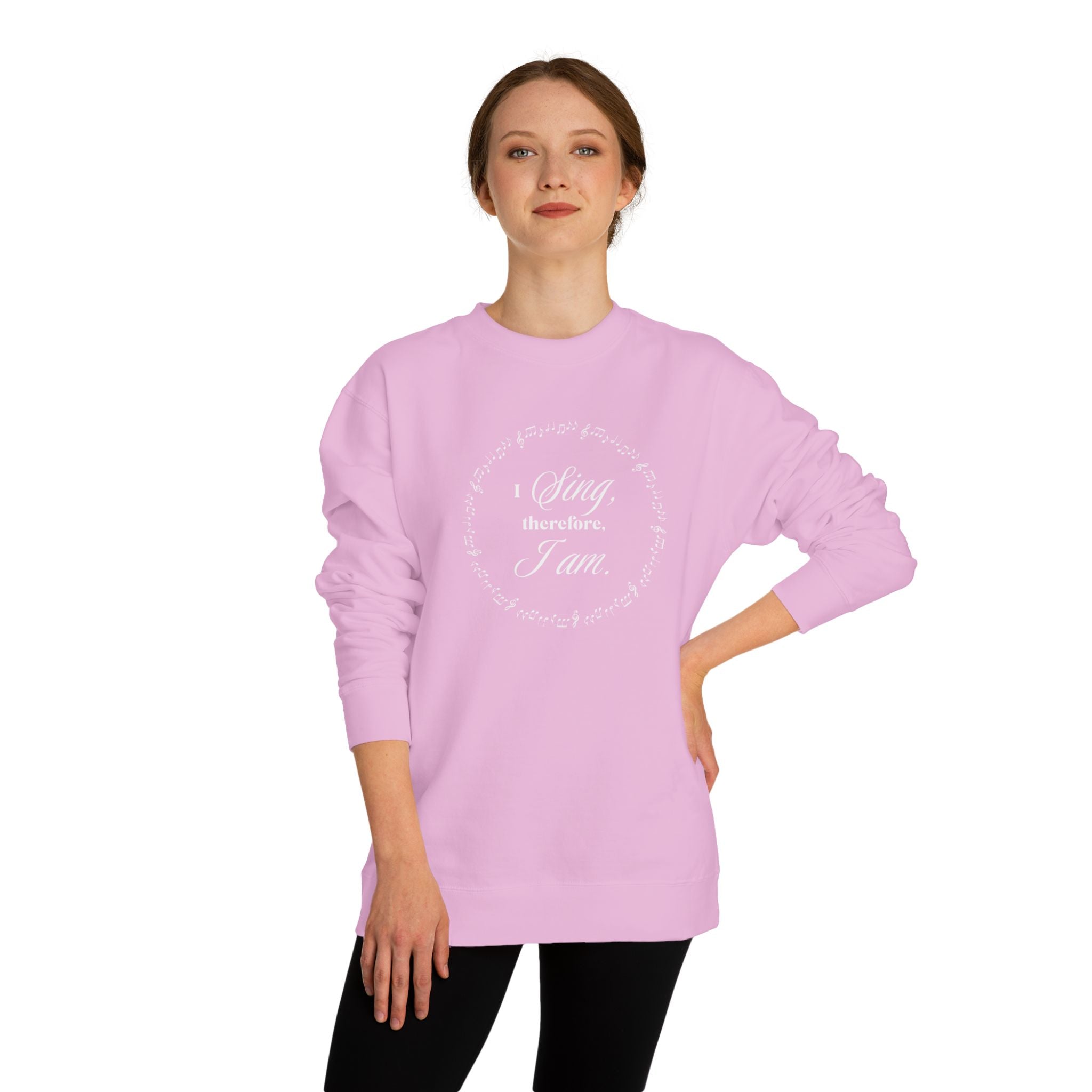 I sing, therefore, I am crewneck sweater
