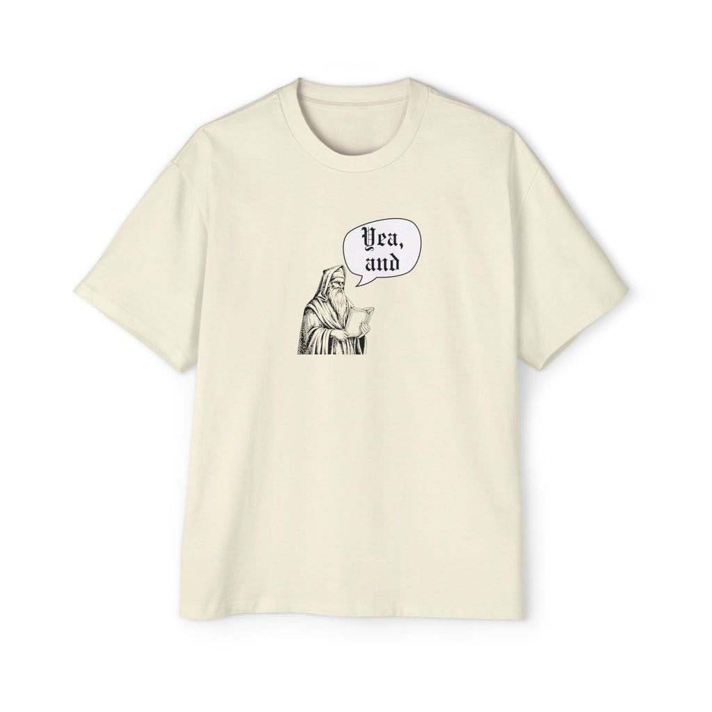 Old Timey Yea, And Improv Tee T-Shirt, Vintage Theater Comedy, Retro Script