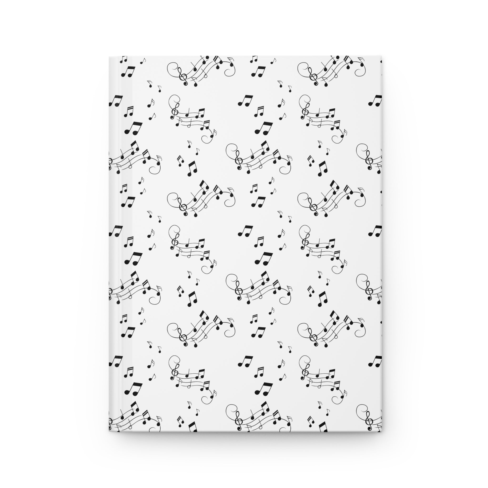 Music Notes Hardcover Journal, Lined Notebook for Musicians & Songwriters